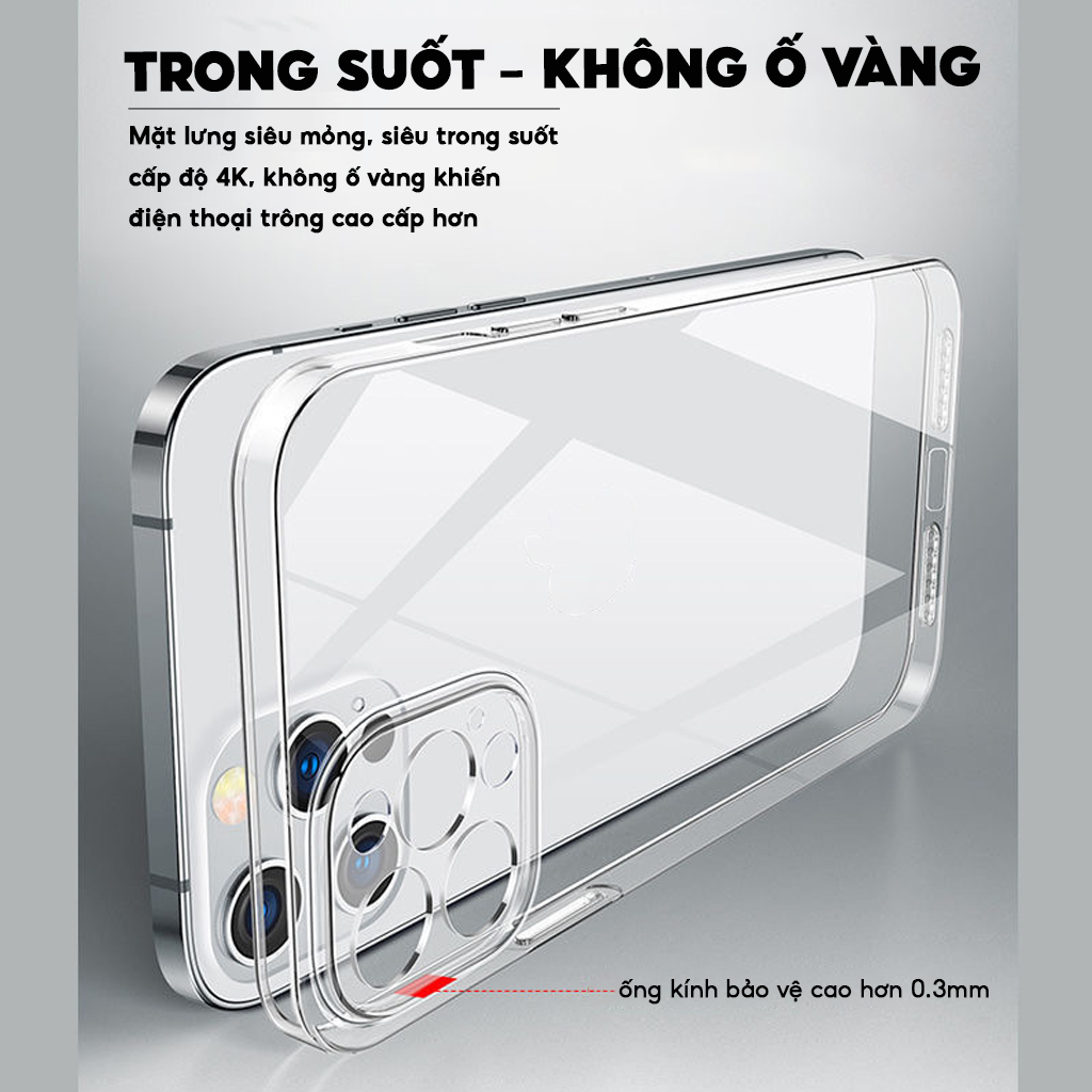 Mô tả Ốp Lưng CHÍNH HÃNG LIKGUS - Màng Bảo Vệ Camera Trong Suốt - Viền Cứng Không Ố Vàng Cho IP 16-15-14 - 4