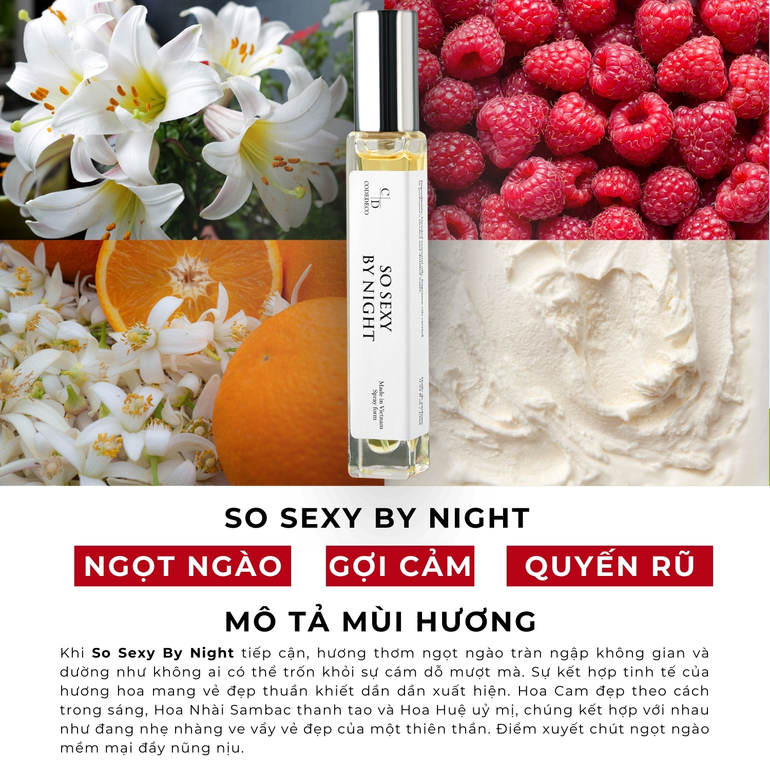 Mô tả 02 chai tinh dầu nước hoa CODEDECO 10ml dạng xịt + 4 vial 2.5ml mùi ngẫu nhiên - 2