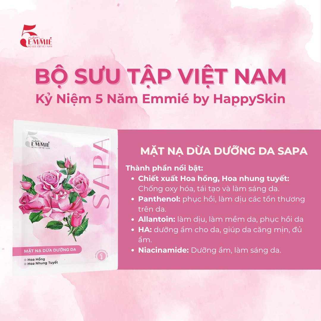 Mô tả Hộp 10 mặt nạ sinh học phôi dừa siêu tinh chất - Bộ sưu tập Việt Nam 25g - 8