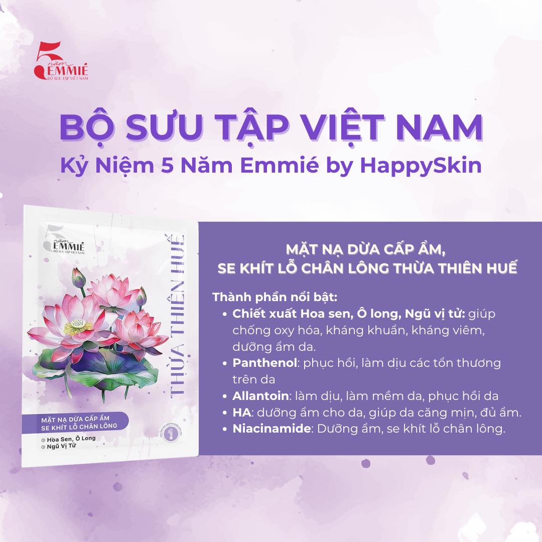Mô tả Hộp 10 mặt nạ sinh học phôi dừa siêu tinh chất - Bộ sưu tập Việt Nam 25g - 10