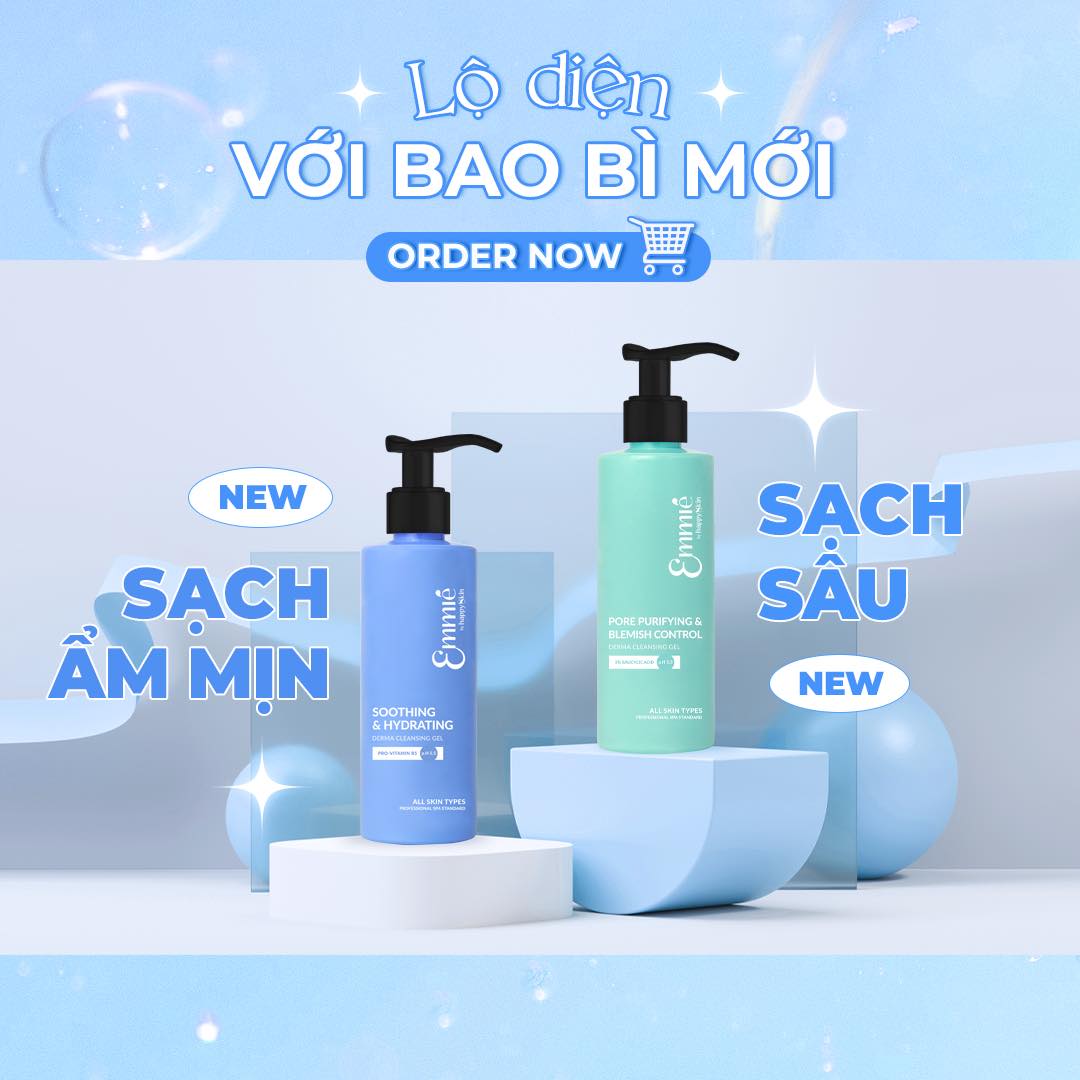 Mô tả Gel Rửa Mặt Sạch Sâu Kiểm Soát Mụn Emmié Pore Purifying & Blemish Control Derma Cleansing 180ml - 1