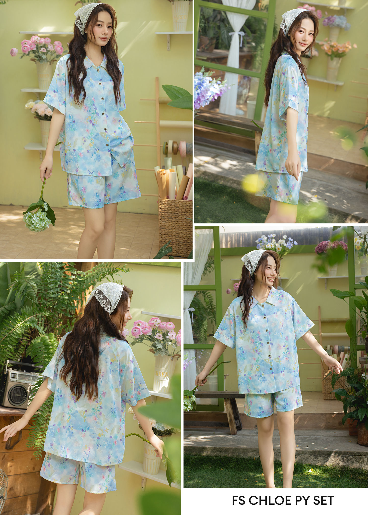 Mô tả VIBES Pijama ngắn Freesize Py Set phom rộng từ 45-65kg - 5