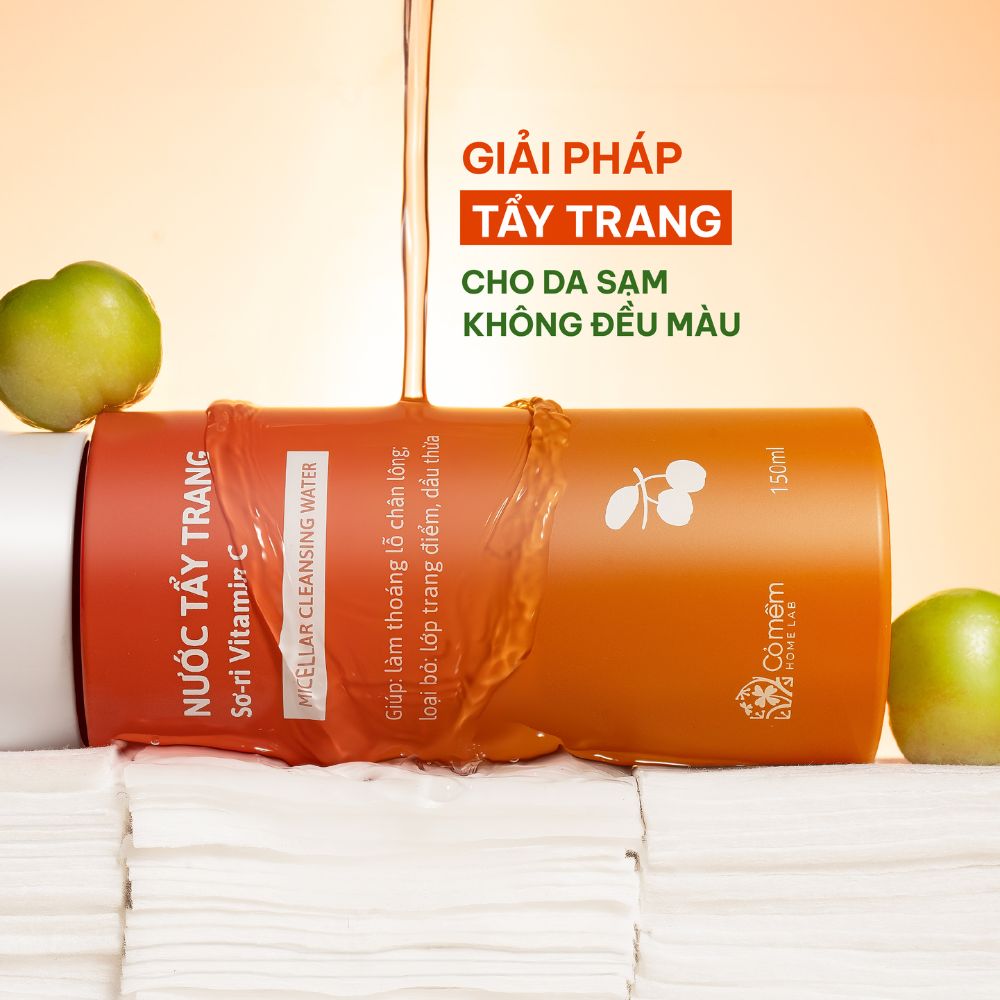 Mô tả Bộ Chăm Sóc Da 2 Bước Nước Tẩy Trang Và Bọt Rửa Mặt Mọi Loại Da Cỏ Mềm 300gr - 4