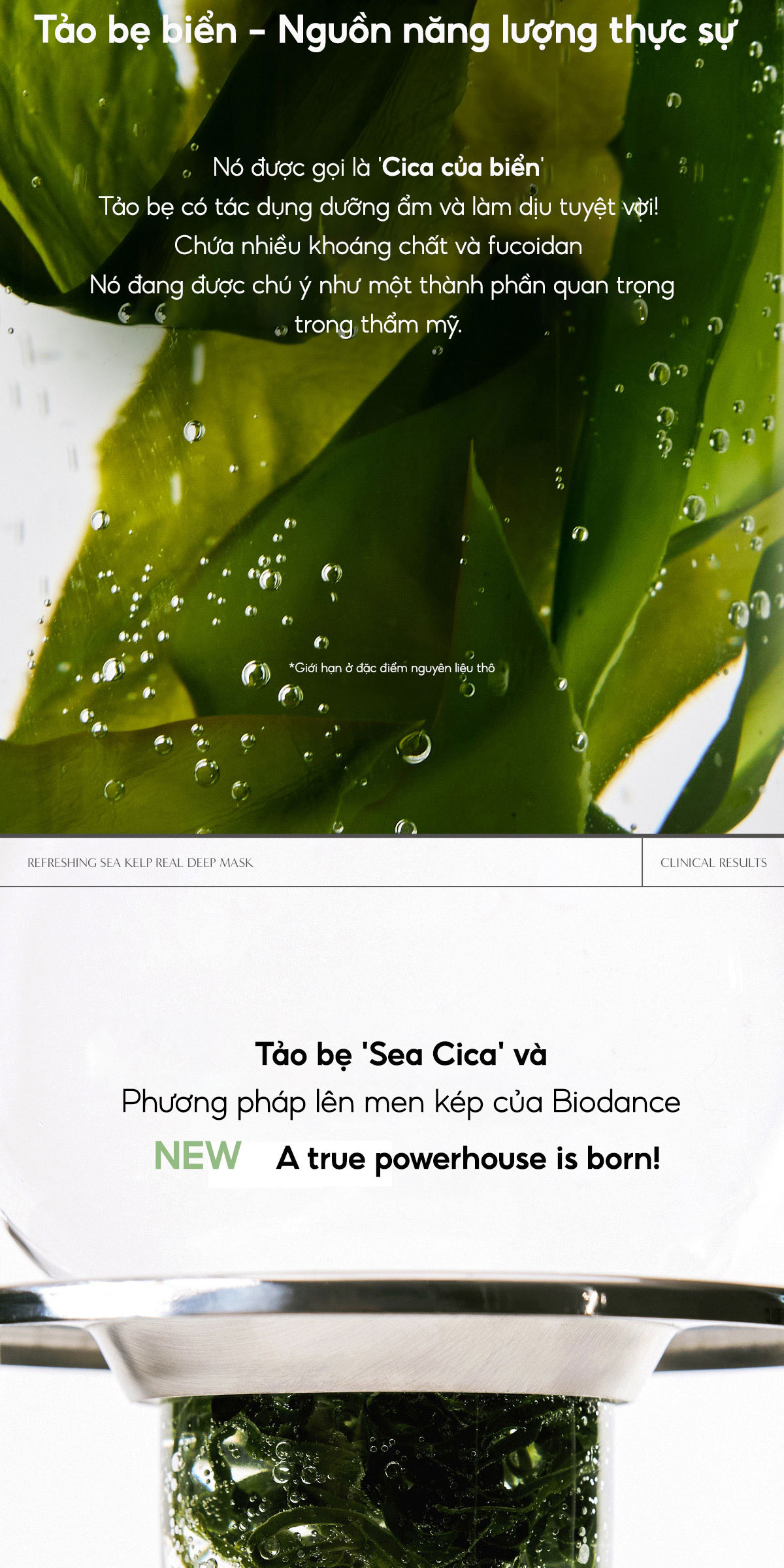 Mô tả BIODANCE Mặt Nạ Thạch Dịu Da Giảm Mẫn Đỏ Dưỡng Da Sâu Loại Bỏ Mụn Đầu Đen Refreshing Sea Kelp Real Deep Mask 34g - 3