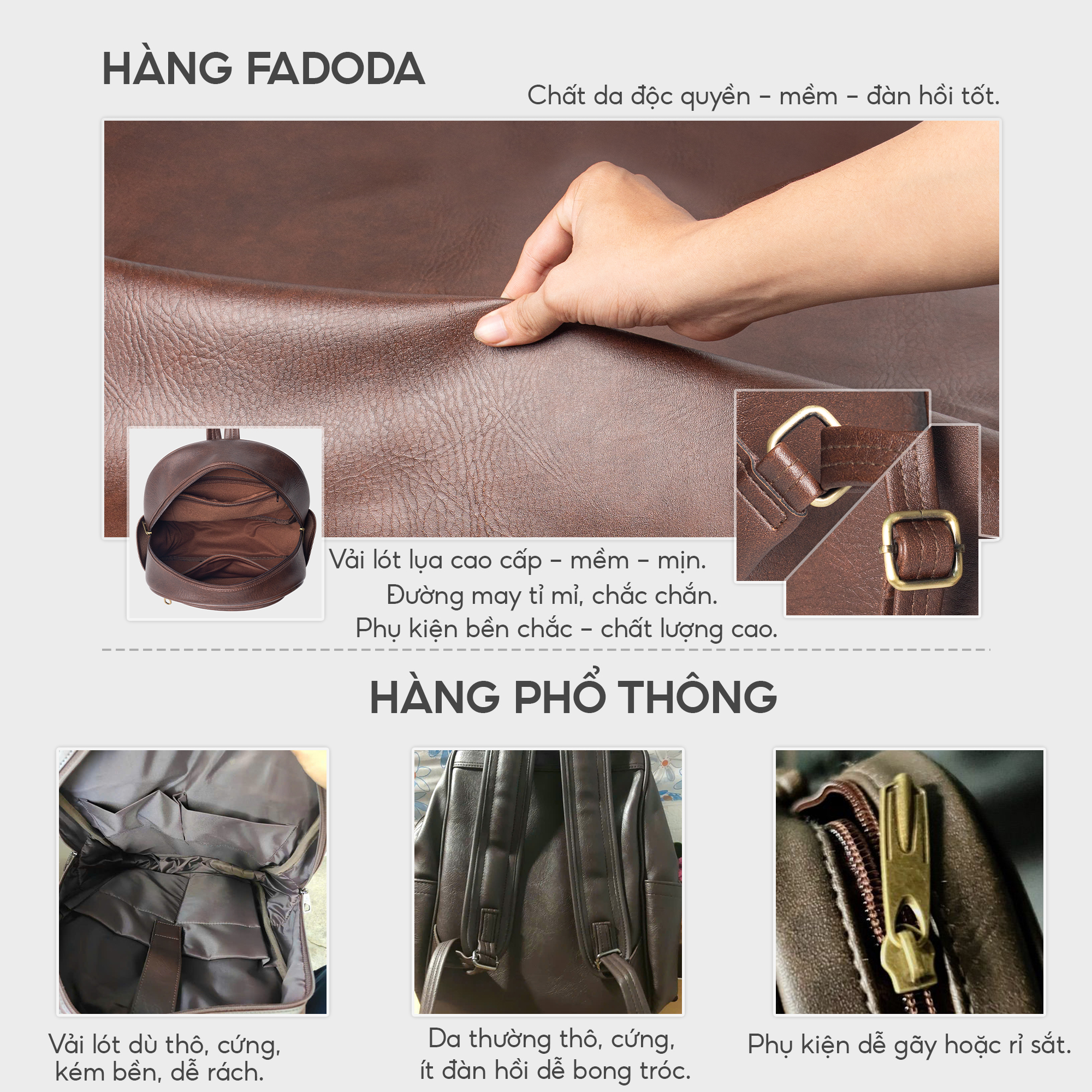 Mô tả Balo thời trang công sở unisex FA DO DA FBA10 - 7