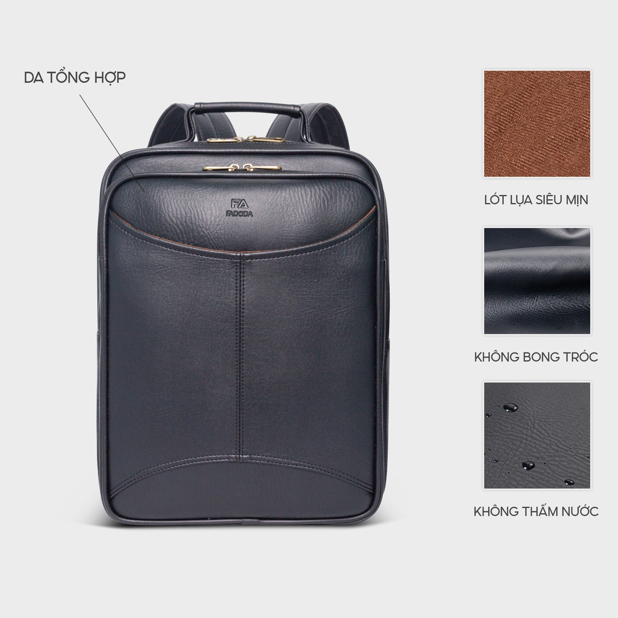 Mô tả Balo đựng laptop unisex FADODA FBA4 - 3