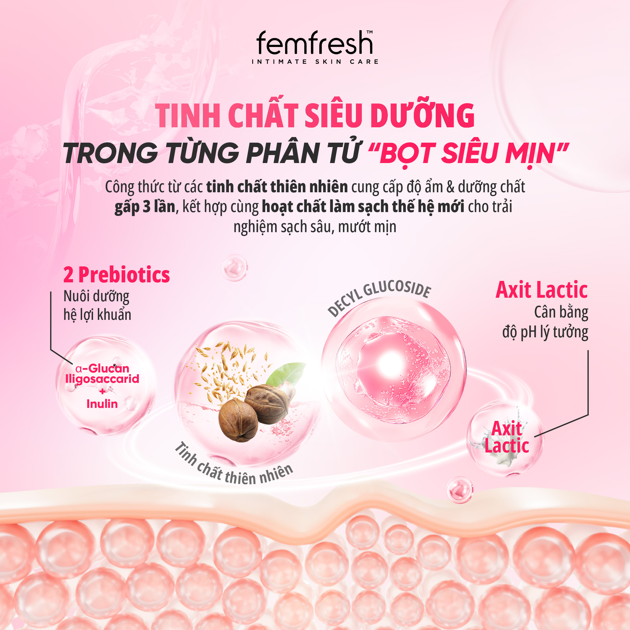 Mô tả Bọt vệ sinh phụ nữ cao cấp Femfresh - Giúp Dưỡng Ẩm, chống viêm, ngăn ngừa nấm ngứa- 150ml - 3
