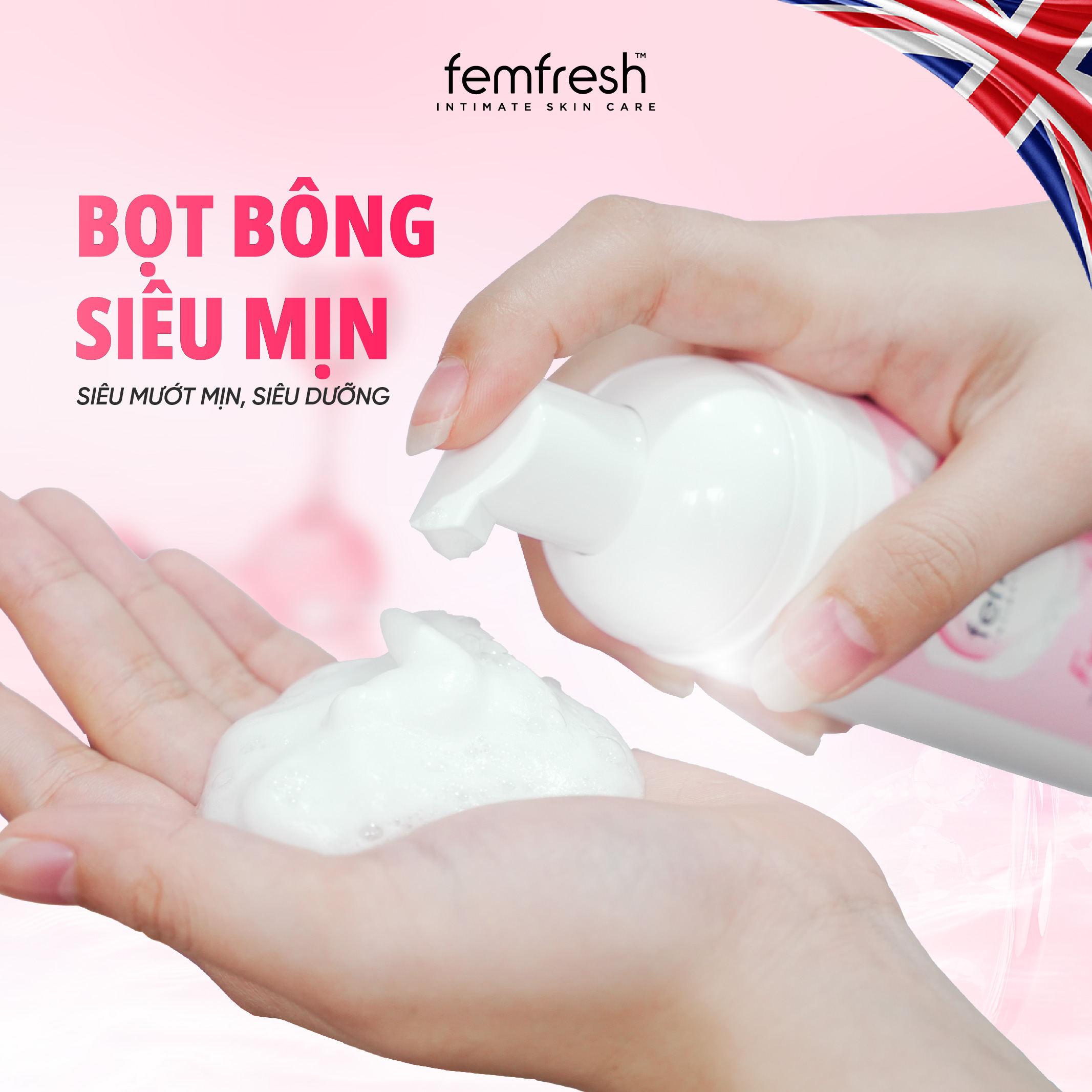 Mô tả Bọt vệ sinh phụ nữ cao cấp Femfresh - Giúp Dưỡng Ẩm, chống viêm, ngăn ngừa nấm ngứa- 150ml - 9