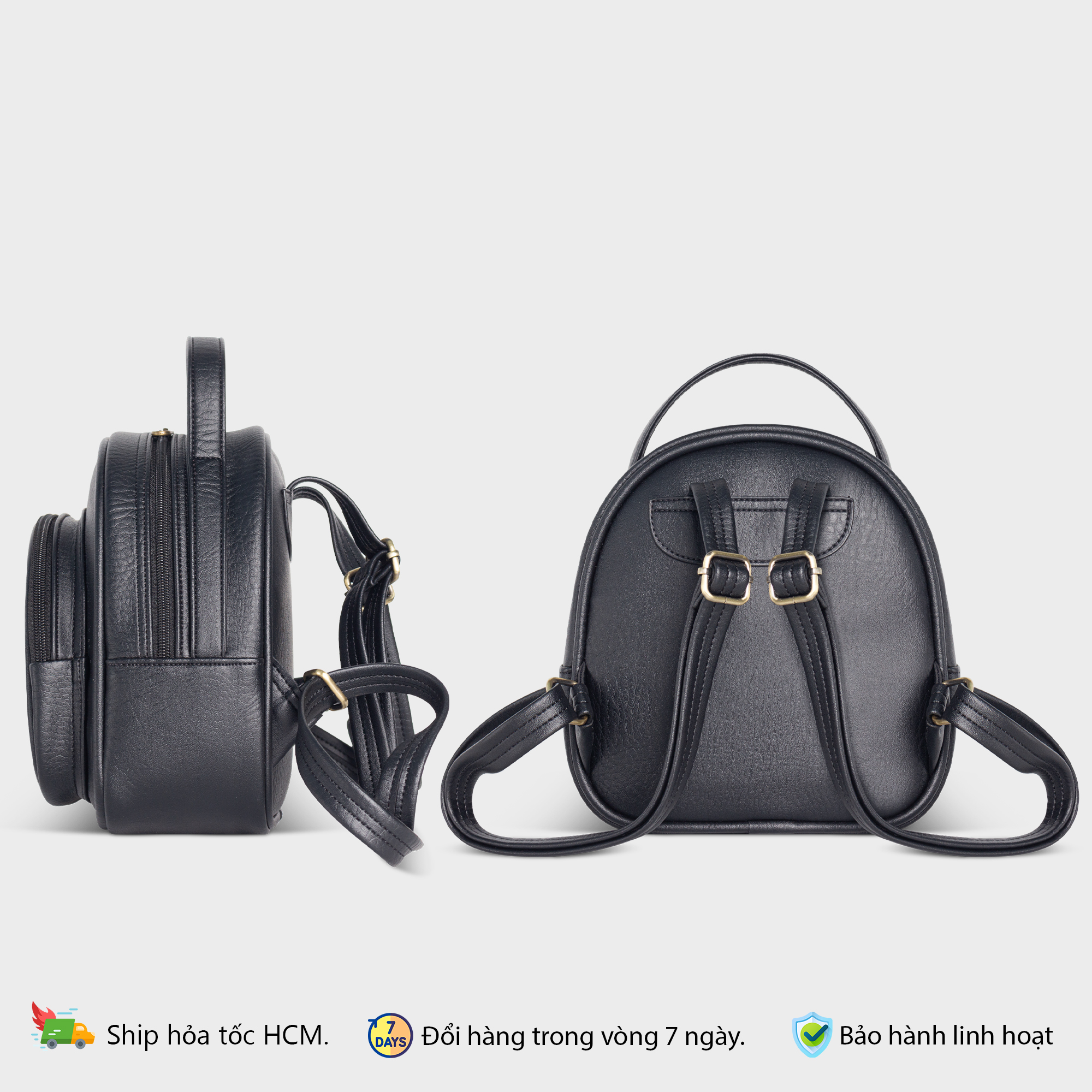 Mô tả Balo nữ mini thời trang dễ thương FADODA FBA14 - 4
