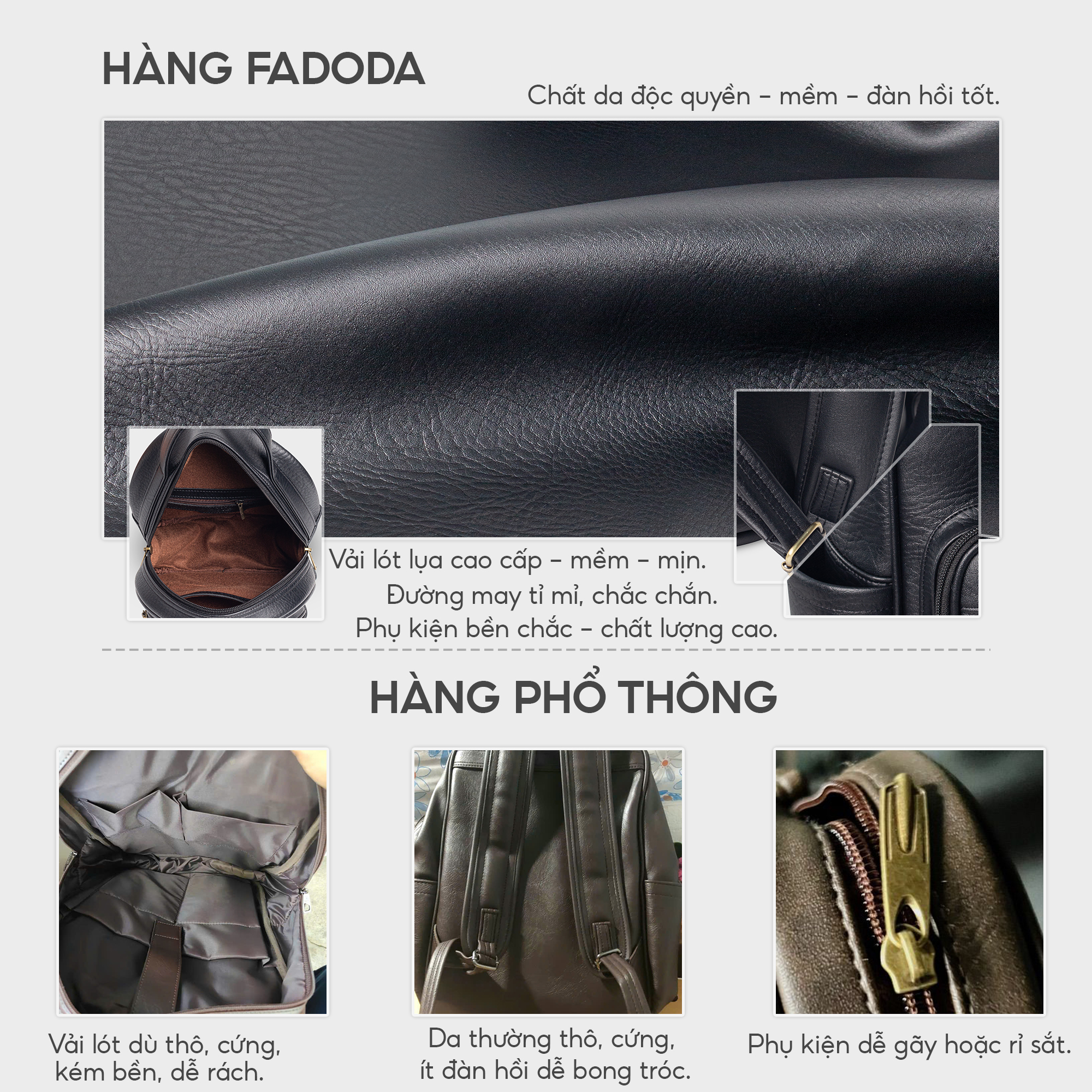 Mô tả Balo nữ mini thời trang dễ thương FADODA FBA14 - 7
