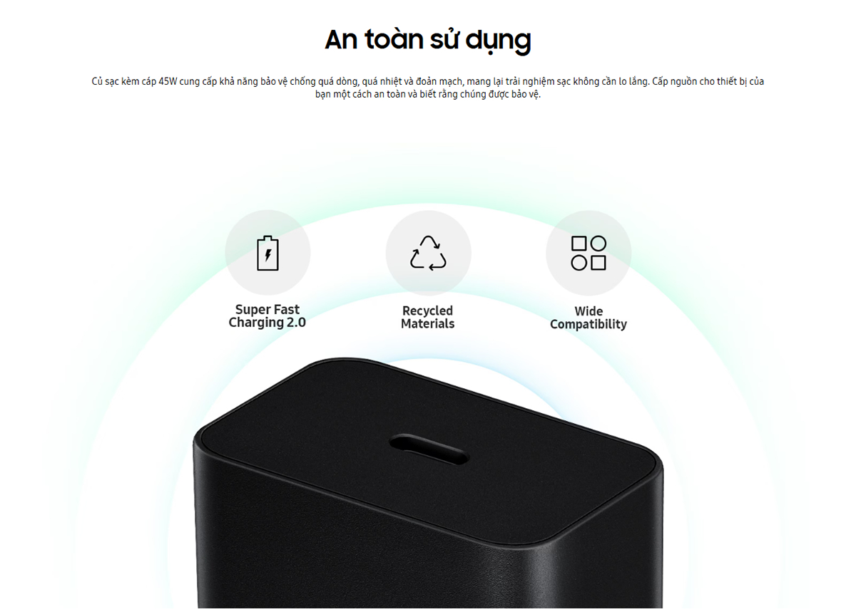 Mô tả Củ sạc Samsung kèm cáp 45W - 4