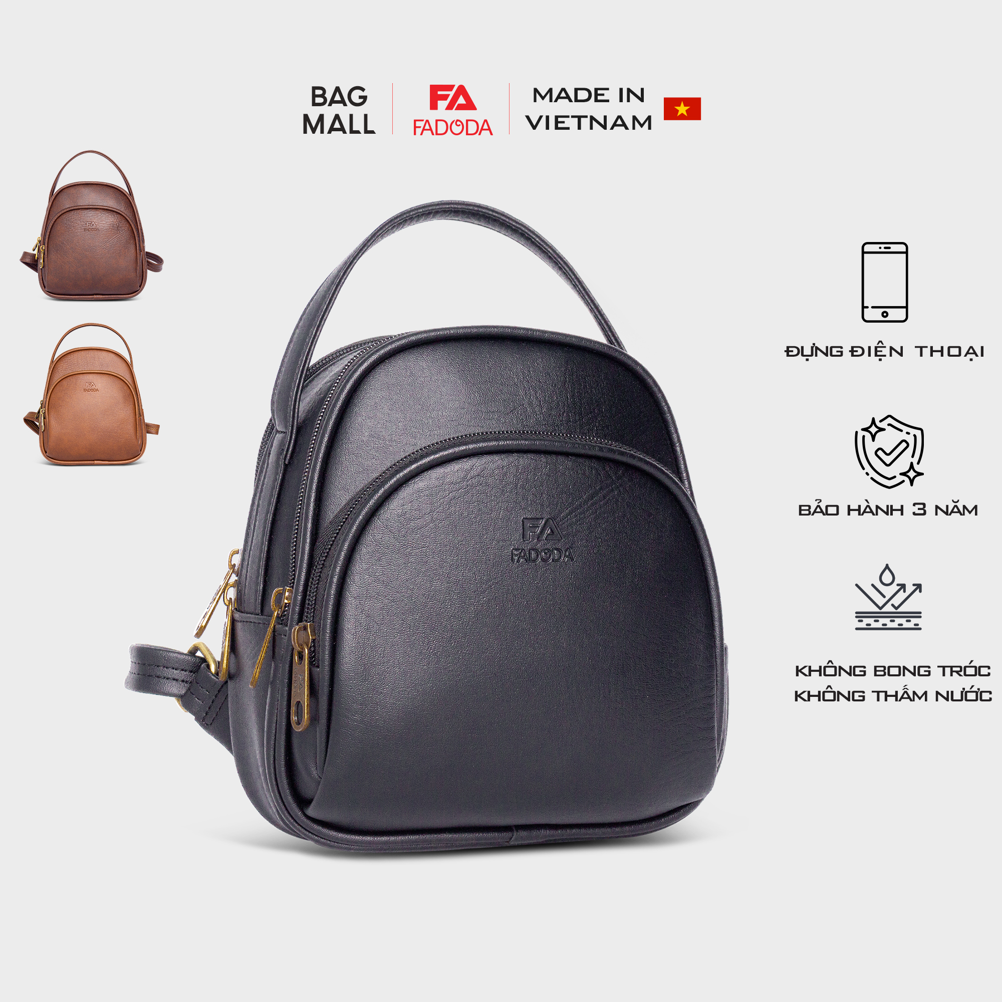 Mô tả Balo mini xinh xắn kiểu hàn quốc FBA8 FADODA - 1
