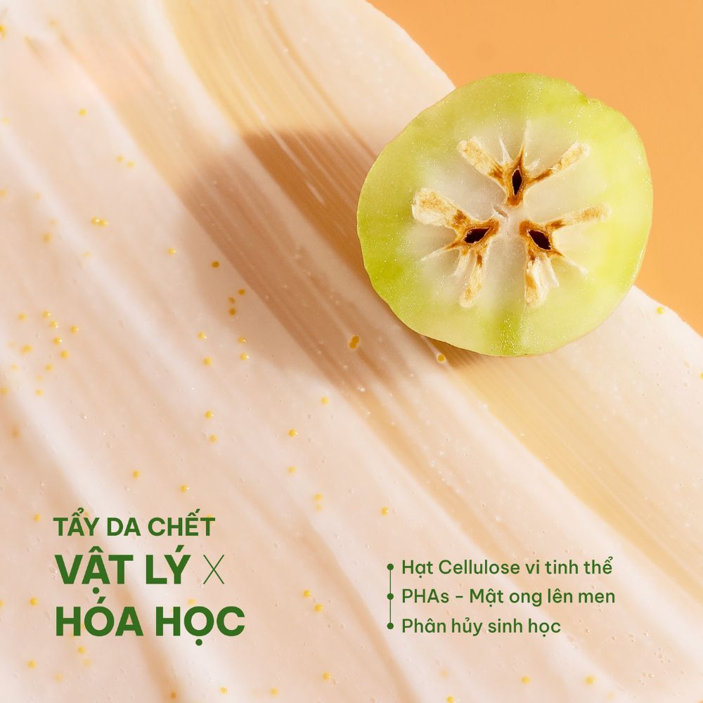 Mô tả Tẩy Tế Bào Chết Da Mặt Sơ-ri Vitamin C Làm Sạch Da Loại Bỏ Tế Bào Chết Sợi Bã Nhờn Cho Da Mềm Mại Sáng Mịn Cỏ Mềm 120g - 4