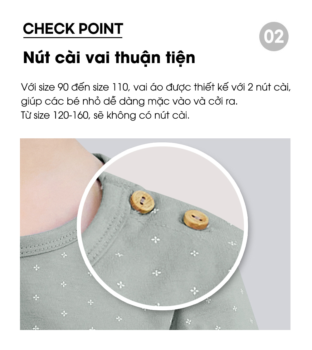 Mô tả Đồ bộ tay dài quần áo thun cotton mịn dáng rộng mặc nhà mùa hè cho bé gái  và bé trai Unifriend Hàn Quốc U2023-43 - 3