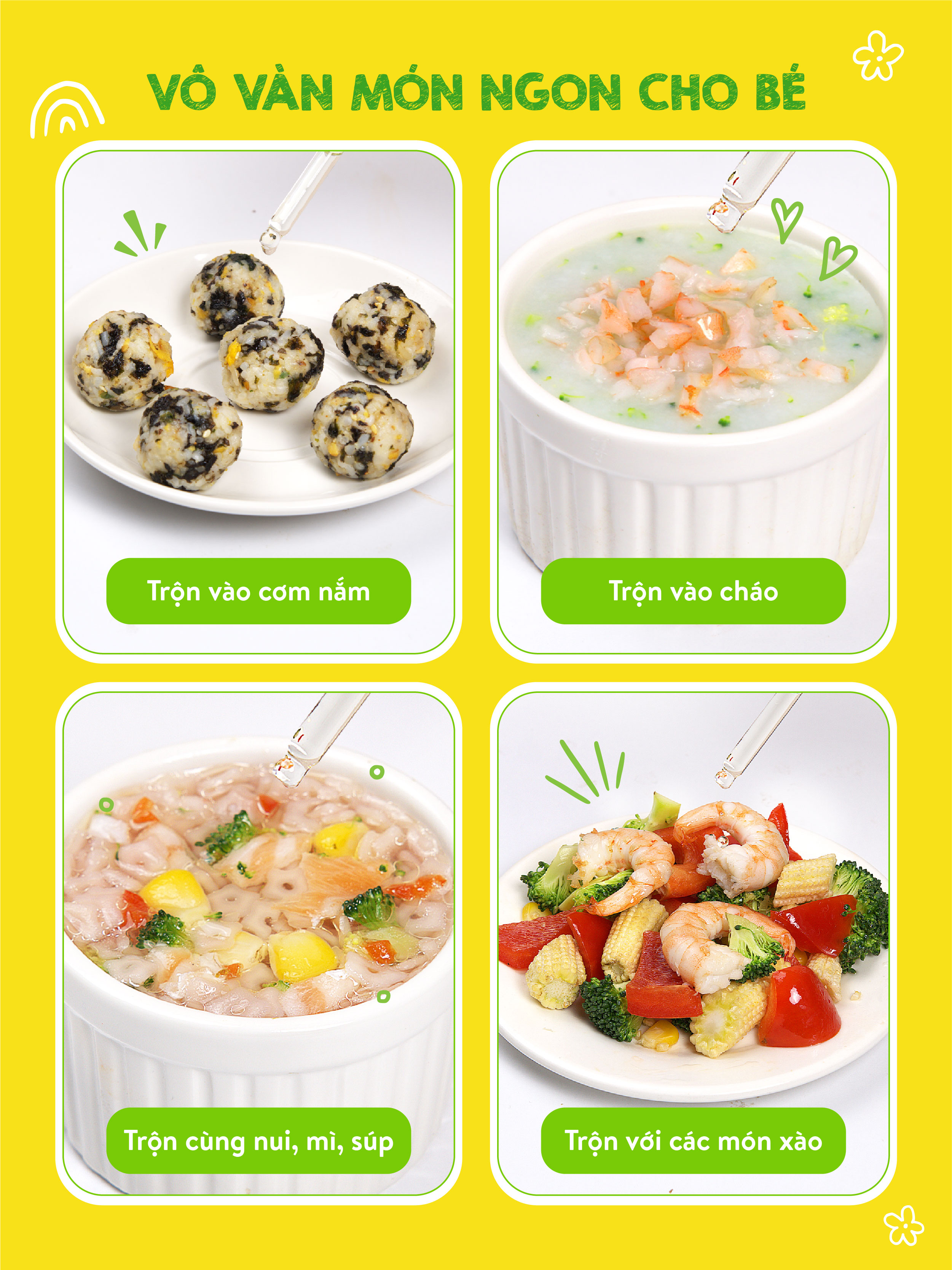 Mô tả Combo 3 dầu ăn dặm núng nính Mămmy gồm dầu bơ, dầu óc chó, dầu gấc giúp bé phát triển toàn diện về trí não, thị lực - 7