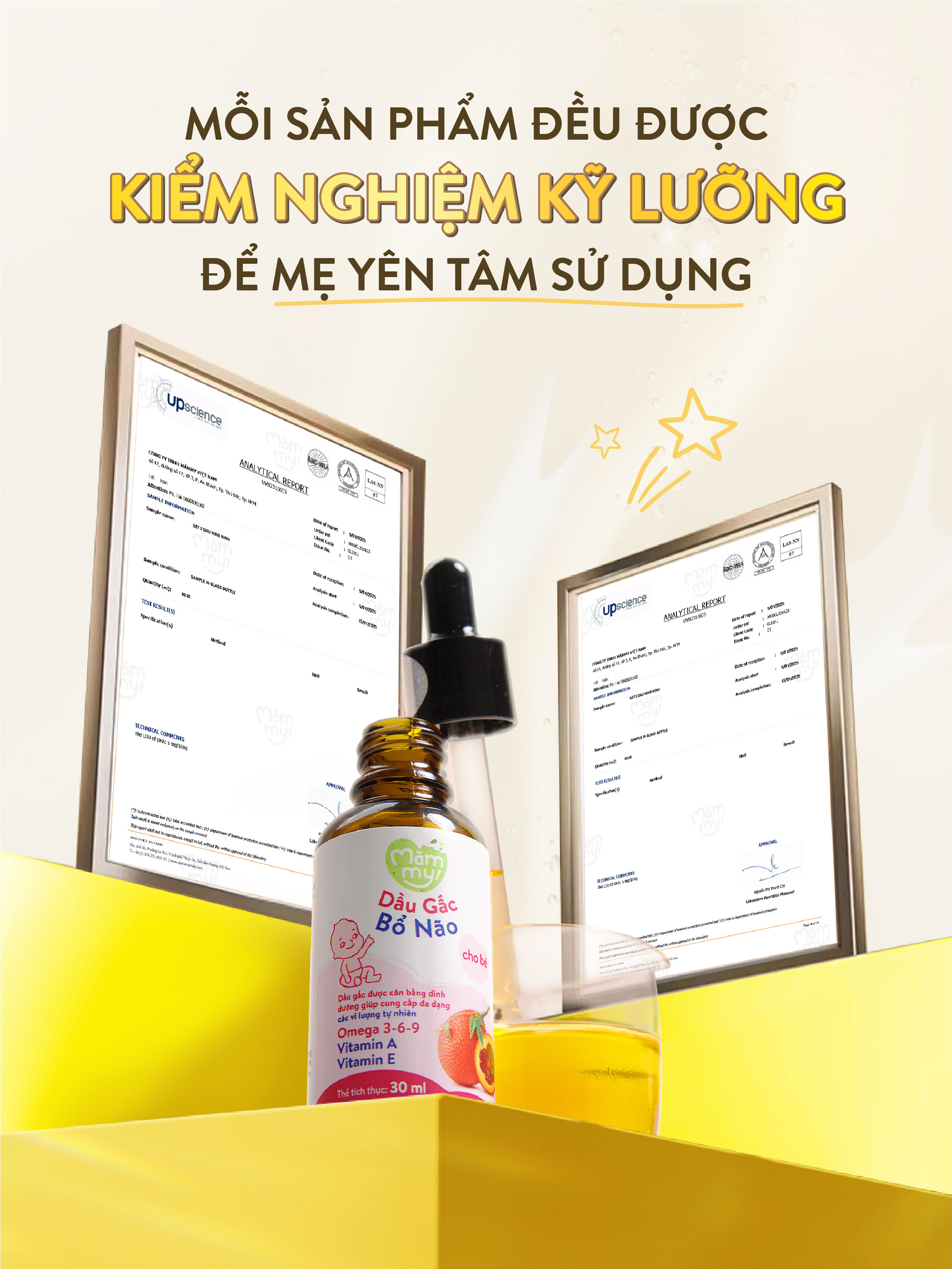 Mô tả Combo 3 dầu ăn dặm núng nính Mămmy gồm dầu bơ, dầu óc chó, dầu gấc giúp bé phát triển toàn diện về trí não, thị lực - 12