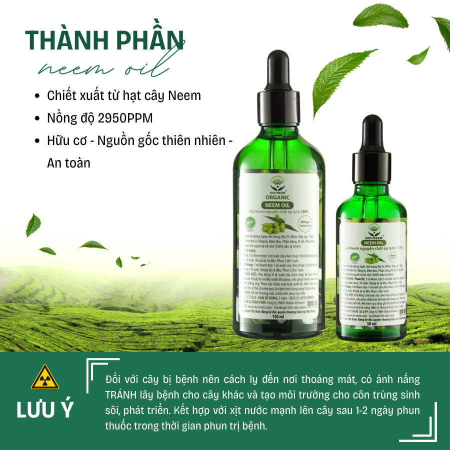 Ưu điểm của Dầu Neem DOCNEEM