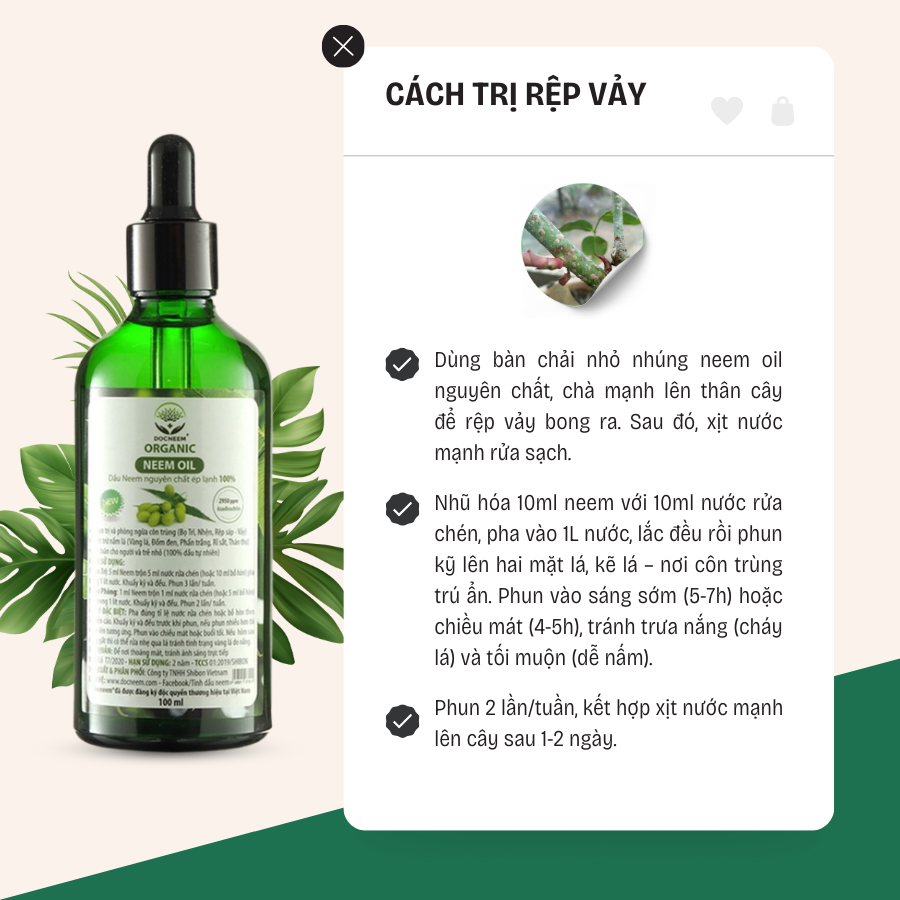 Pháp đồ trị Rệp Vảy