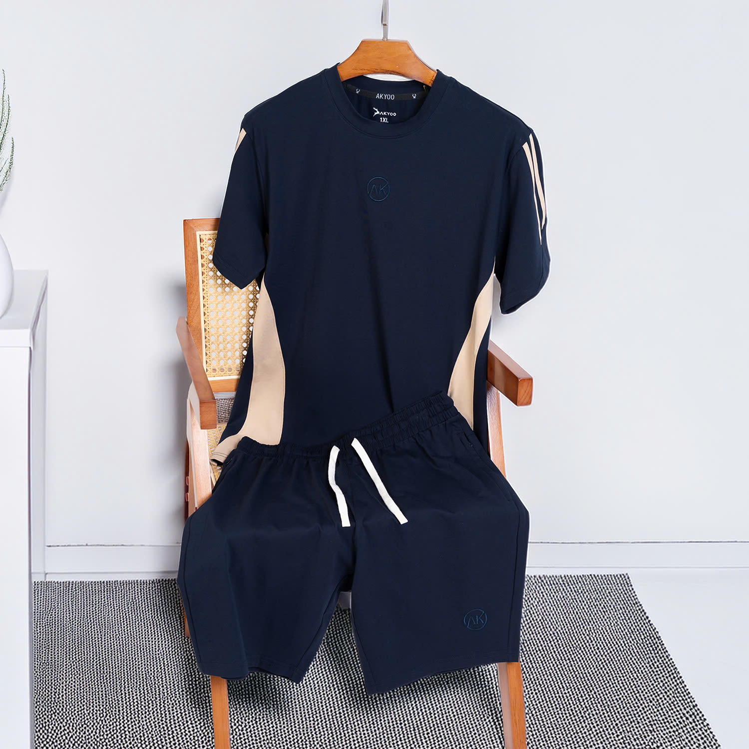 Mô tả Bộ Thun Bigsize Nam 80-140kg,Cao Cấp, Chất Liệu Cotton Co Giãn, Thoáng Mát, Akyoo Bigsize Nam - SET BO THAN - 4