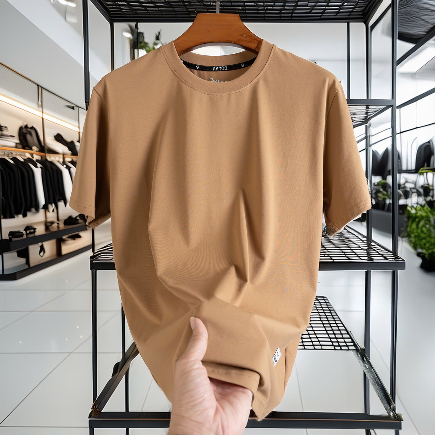 Mô tả Áo Thun Nam Bigsize 80-140kg AKYOO Cao Cấp, Chất Liệu Cotton Co Giãn, Thoáng Mát - AT TRON - 3