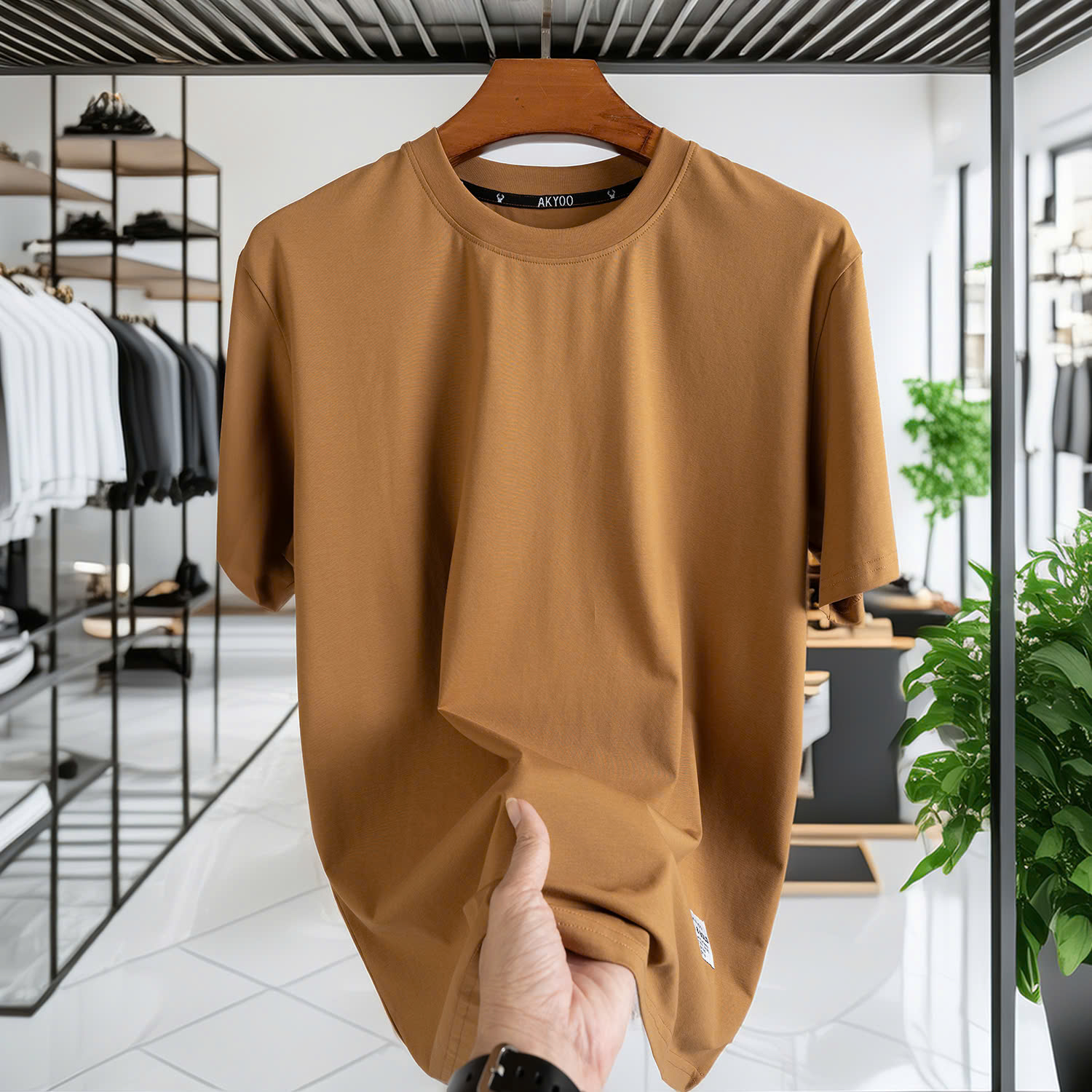 Mô tả Áo Thun Nam Bigsize 80-140kg AKYOO Cao Cấp, Chất Liệu Cotton Co Giãn, Thoáng Mát - AT TRON - 11