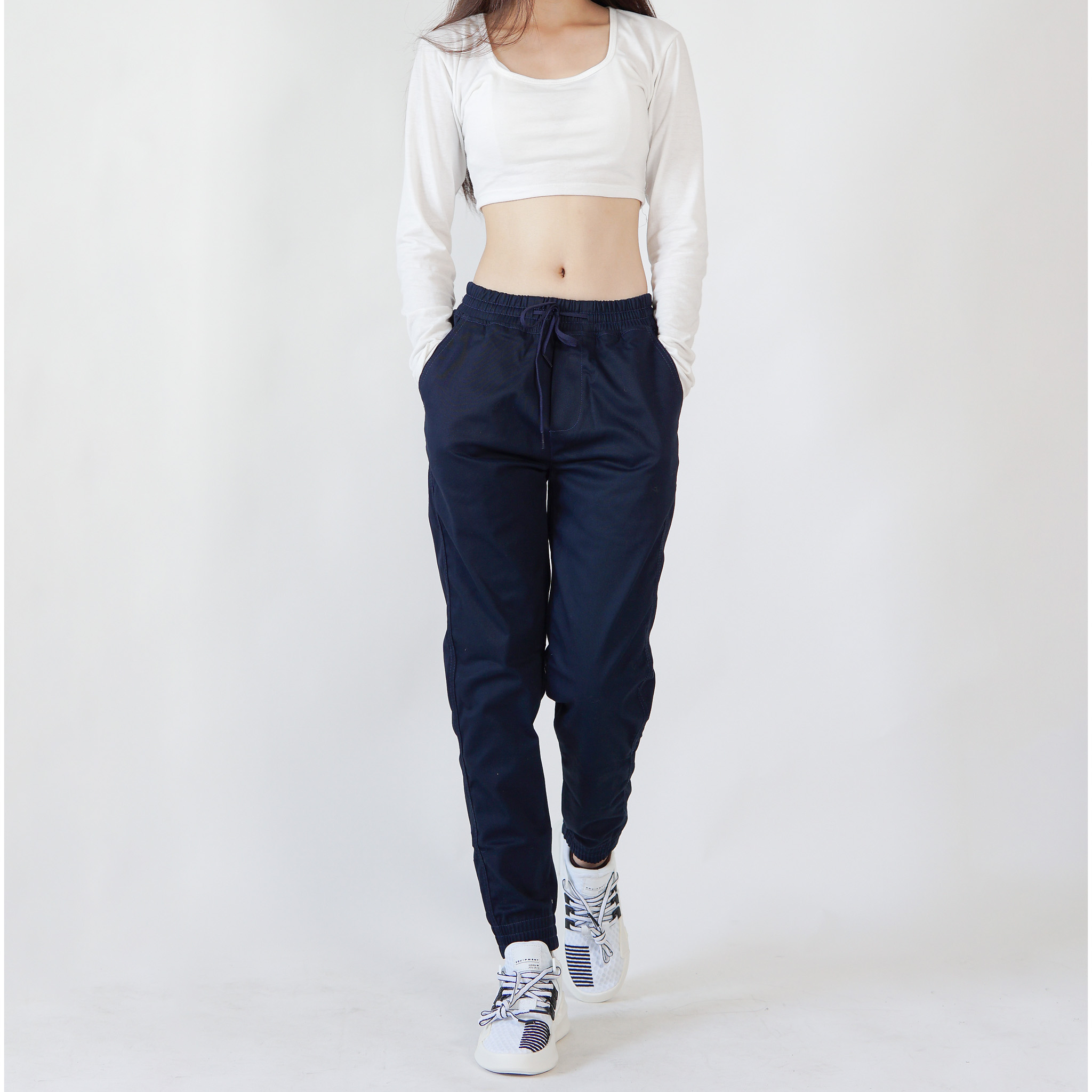 Mô tả Quần jogger kaki co giãn KQSTYLING premium xanh đen - 1