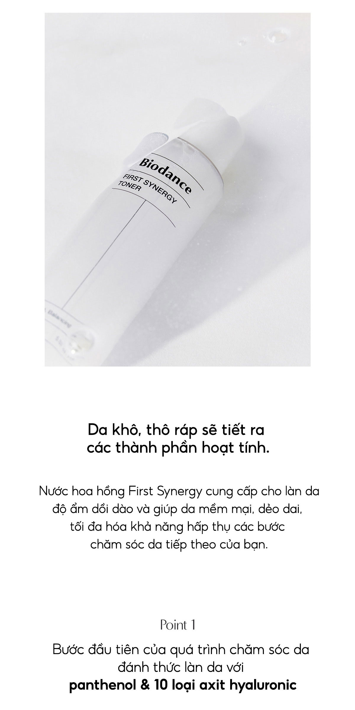Mô tả BIODANCE Nước Hoa Hồng Cân Bằng pH Dưỡng Ẩm Dịu Nhẹ Cho Da First Synergy Toner 150ml - 2