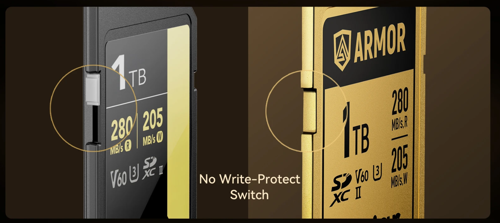 Thẻ Nhớ Lexar Armor Gold Sdxc Uhs-Ii 128Gb Thép Không Gỉ, Chống Nước, Chống Sốc