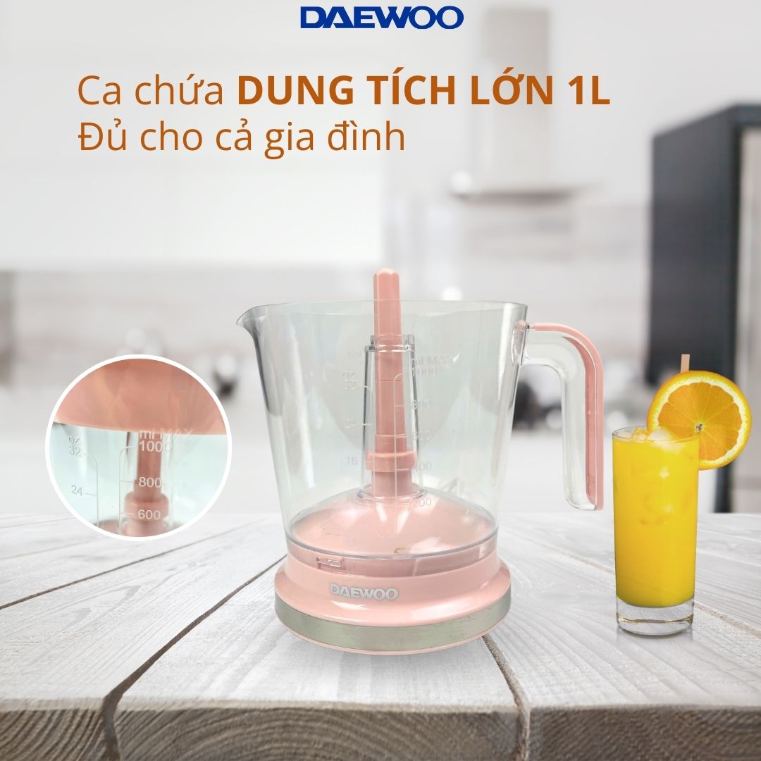 Mô tả Máy vắt cam tự động Daewoo DEM-JK533 dung tích 1 lít, công suất 40w, bền bỉ, bảo hành 1 năm - 4
