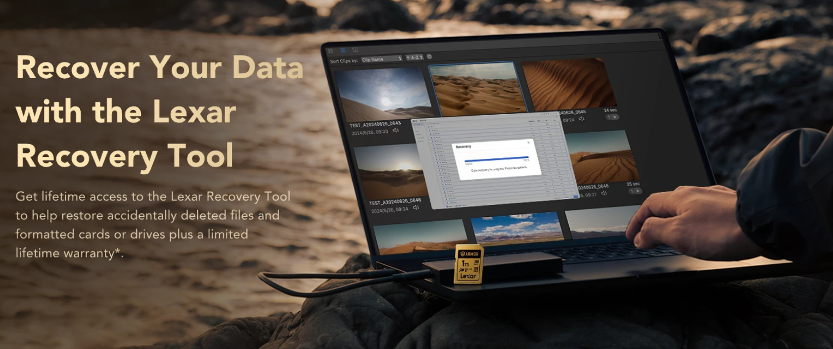 Thẻ Nhớ Lexar Armor Gold Sdxc Uhs-Ii 128Gb Thép Không Gỉ, Chống Nước, Chống Sốc