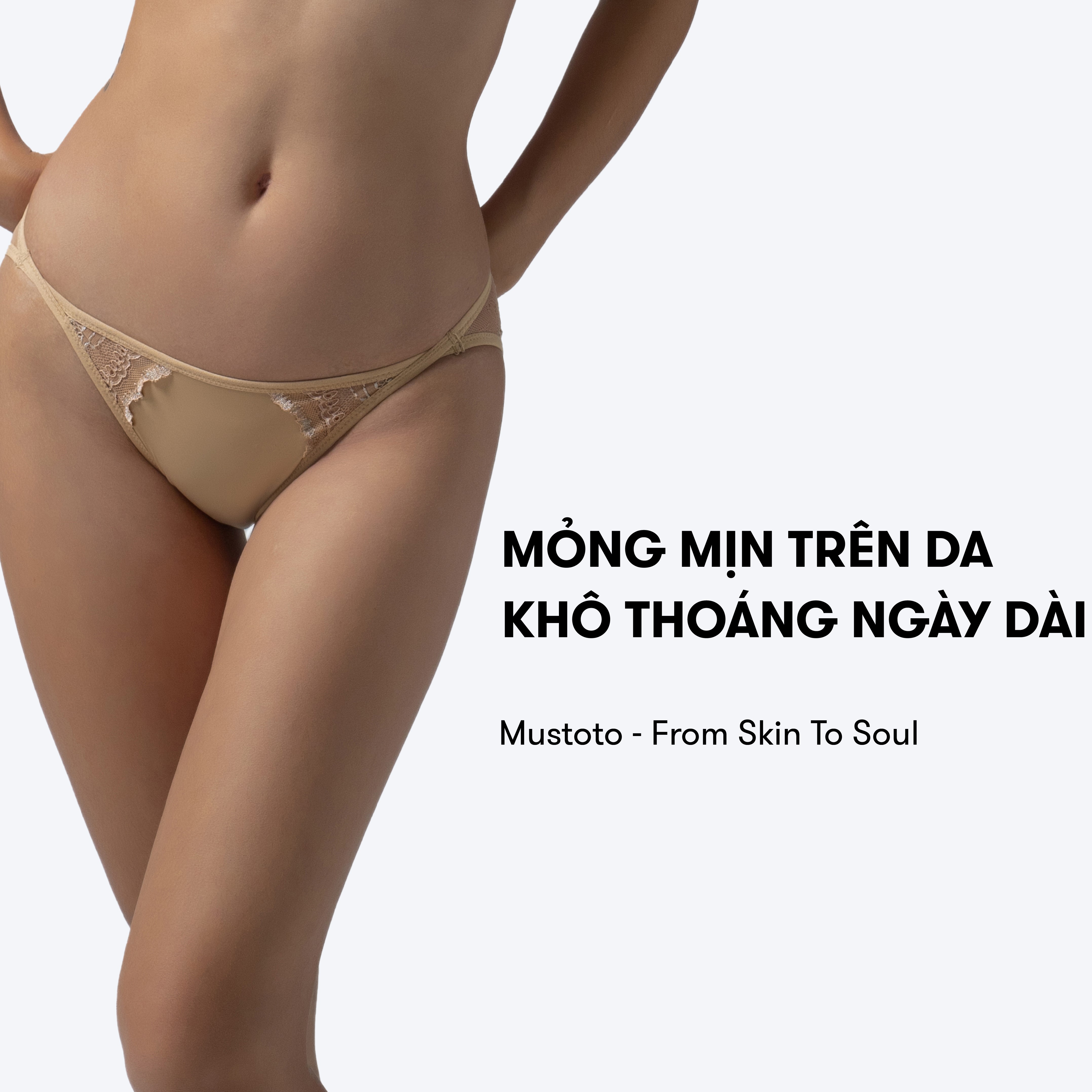 Mô tả Quần Lót Nữ Trơn Lưng Thấp Phối Ren Gợi Cảm Thoải Mái (Mustoto MQ38) - 1