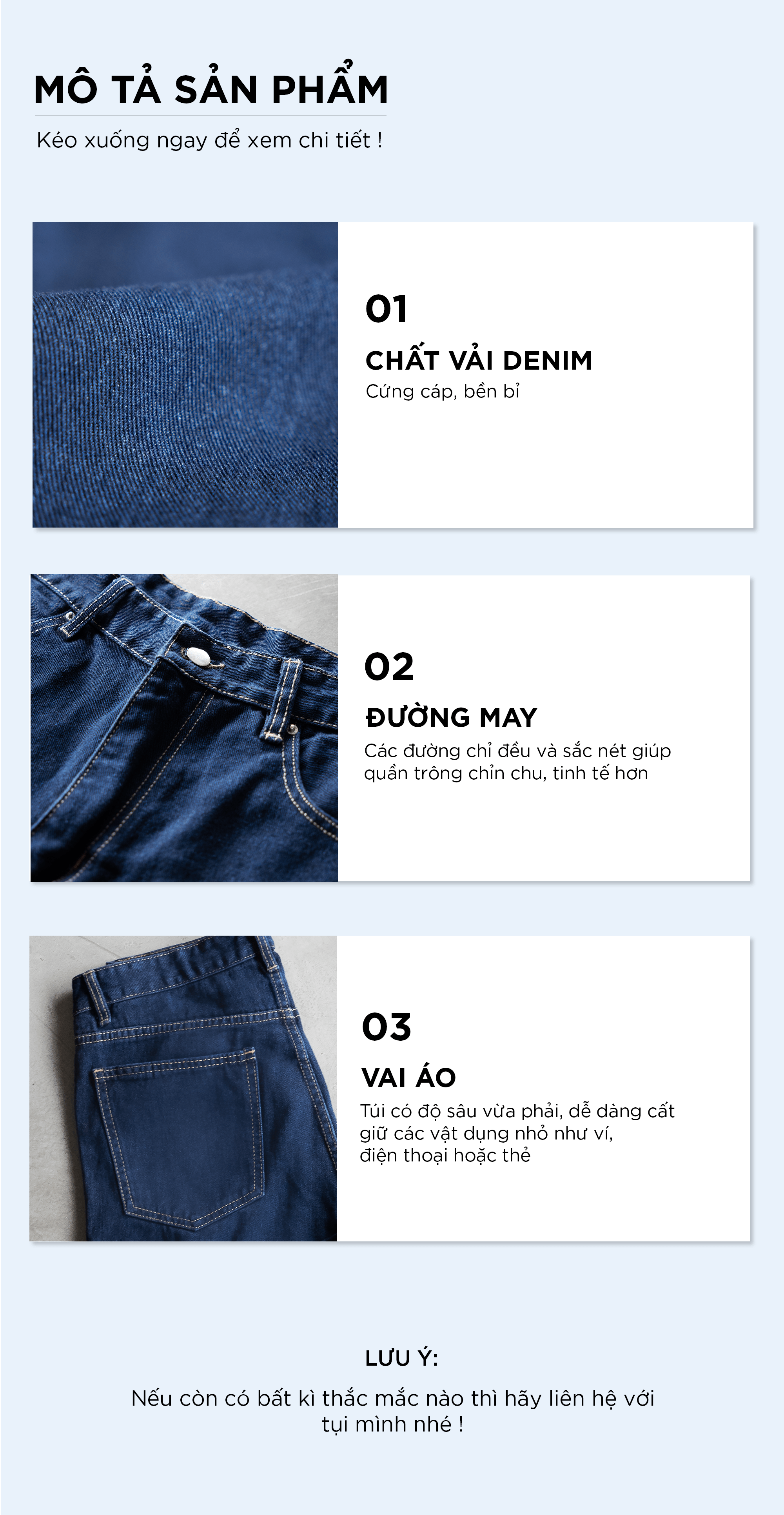 Mô tả Quần dài jean nam EXTRA ống rộng CAPMAN CLUB, phom rộng trẻ trung - thoải mái - 2