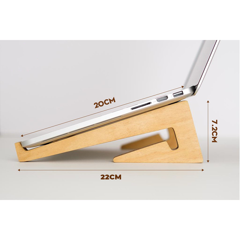 Mô tả Giá đỡ laptop, giá để máy tính, kệ kê màn hình chất liệu gỗ giúp tản nhiệt - PG01 - 5