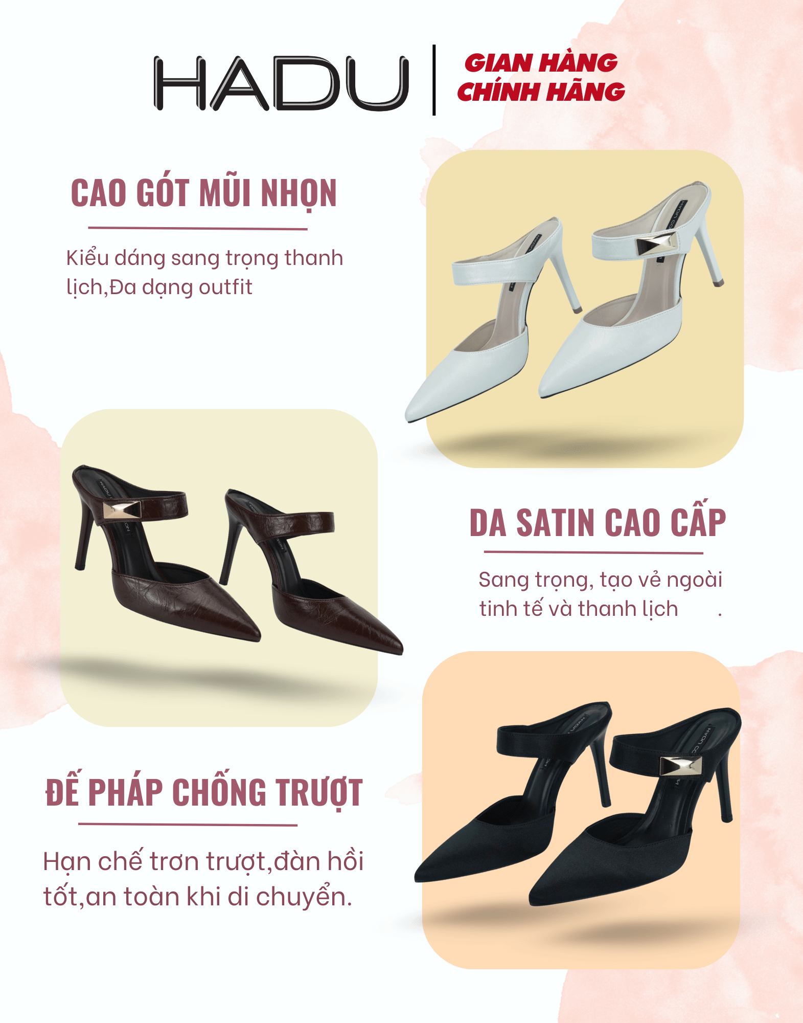 Guốc Sục Cao Gót HADU GD175 - Ảnh 1