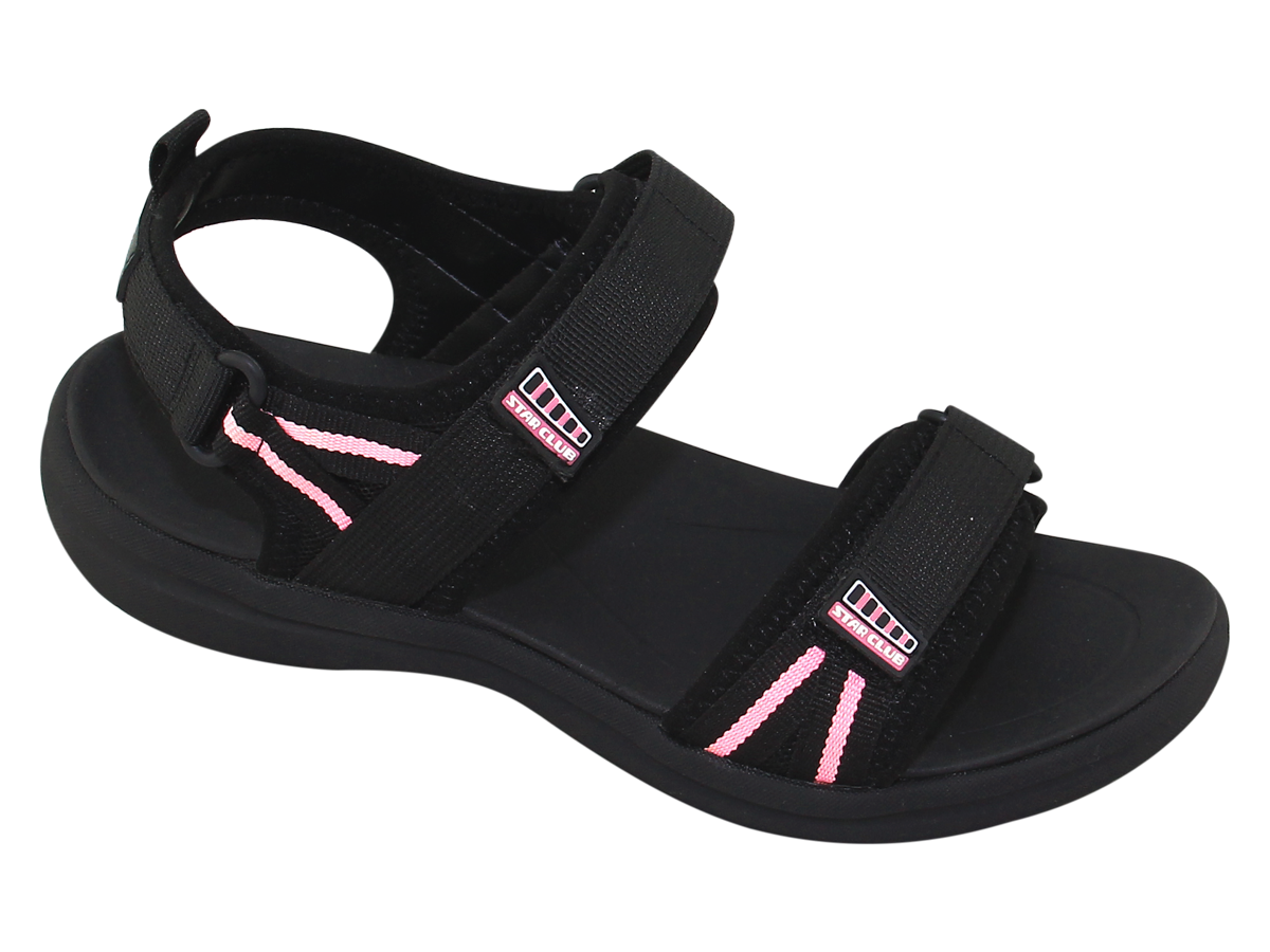 Mô tả Sandal đế bằng bé gái Bita's SEFYG.06 (Đen + Hồng sen + Kem + Xanh ngọc) - 2