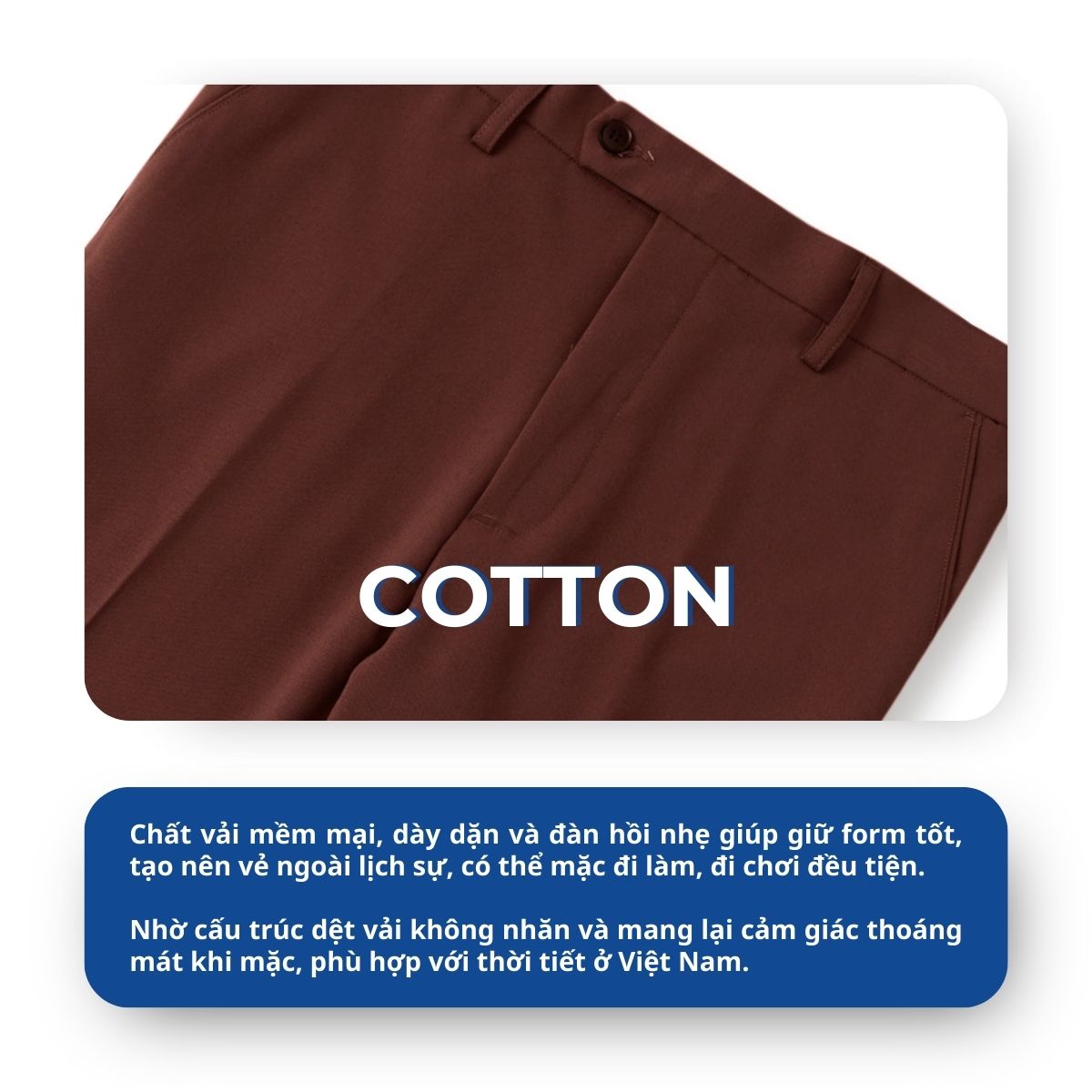 Mô tả Quần Tây Nam Công Sở Hàn Quốc AKUBA Cao Cấp Slimfit Dáng Suông Cotton Dày Dặn Đi Học | 01K3008 - 4