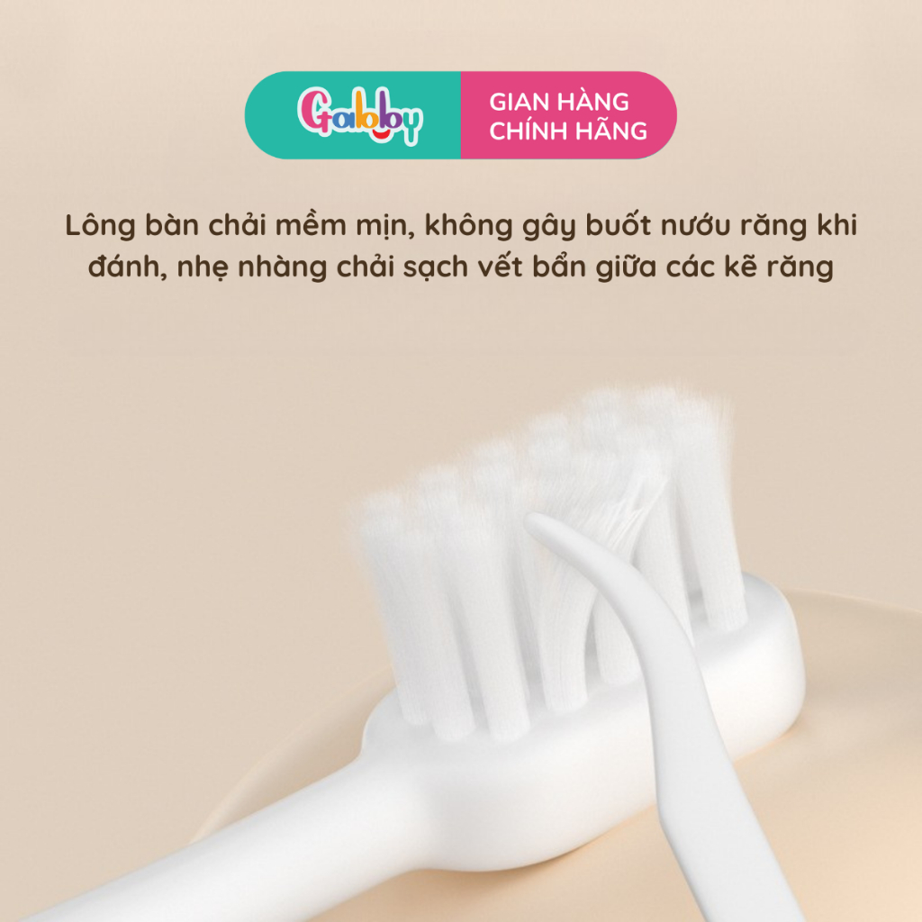 Mô tả Bàn Chải Đánh Răng Hình Thú Cho Bé Lông Mềm Mịn (Thỏ Hồng/ Mèo Tím/ Capybara, Ngộ Không/Sulley) - 1