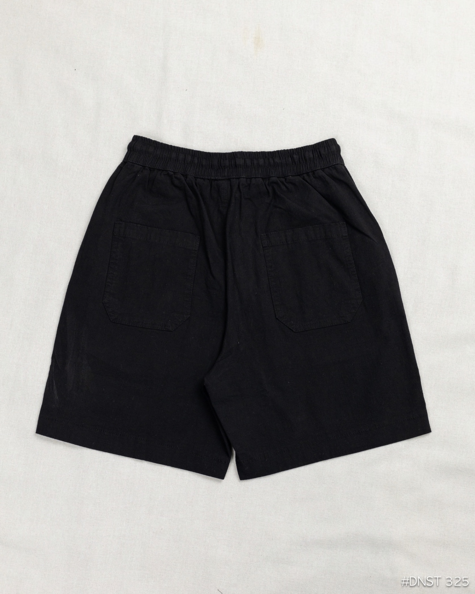 Mô tả Quần short đũi trơn ngắn DNST 325, form suông, chất linen - 8