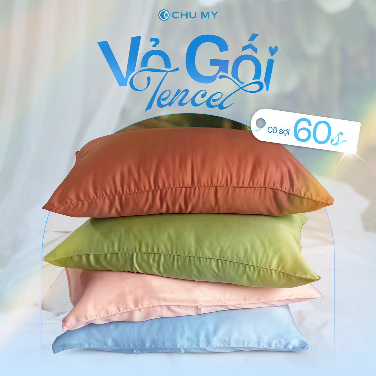 Vỏ Gối Tencel CHU MY 60s
