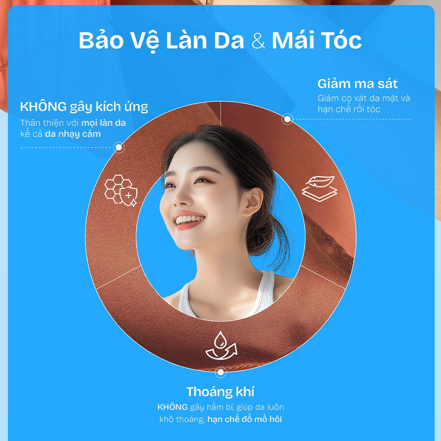 Mô tả Vỏ Gối Tencel CHU MY 60s – Êm Mịn, Thoáng Khí, Dễ Làm Sạch – Size 40x60 | 50x70cm - 4