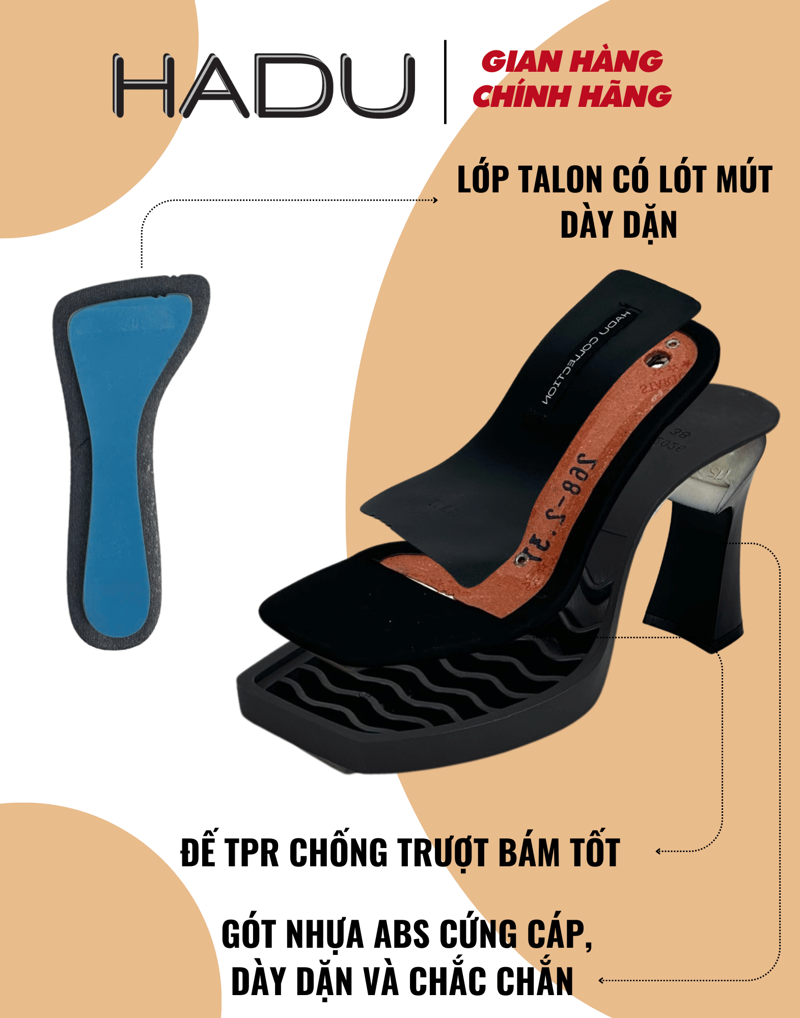 Giày Đế Đúp HADU M963