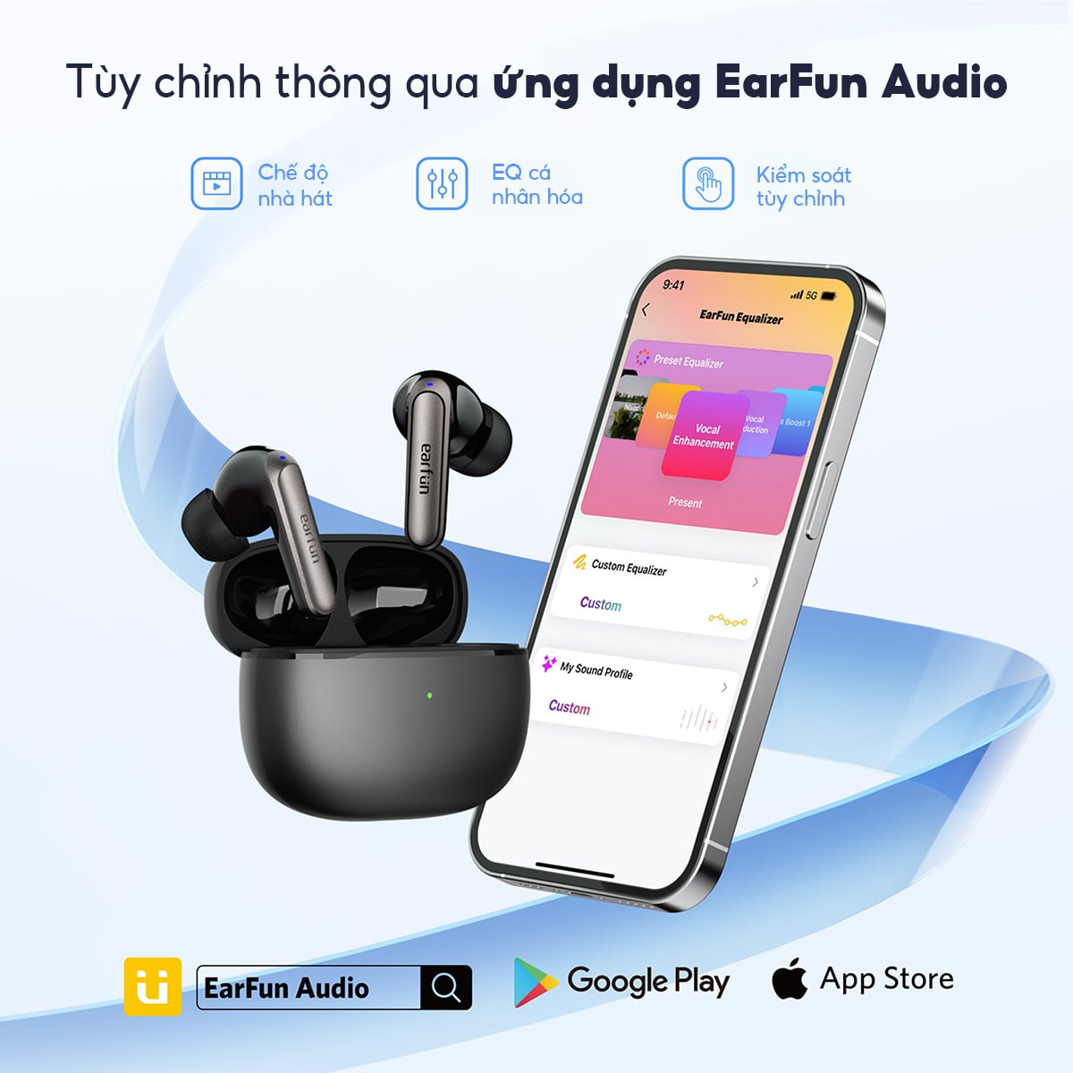 Mô tả Tai nghe Bluetooth True Wireless Earfun Air 2 NC âm thanh LDAC, hires chống ồn ANC - 5