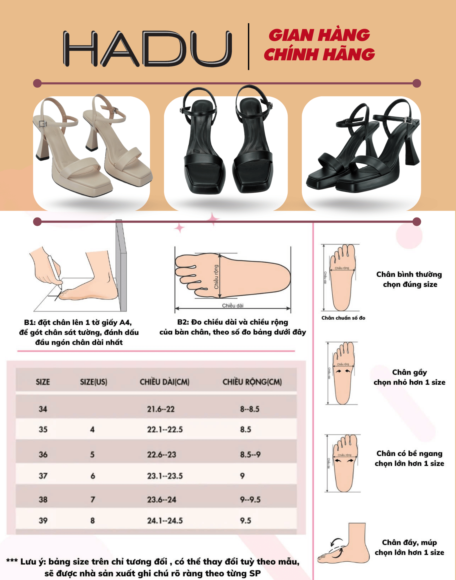 Giày HADU M967 Đế Đúp