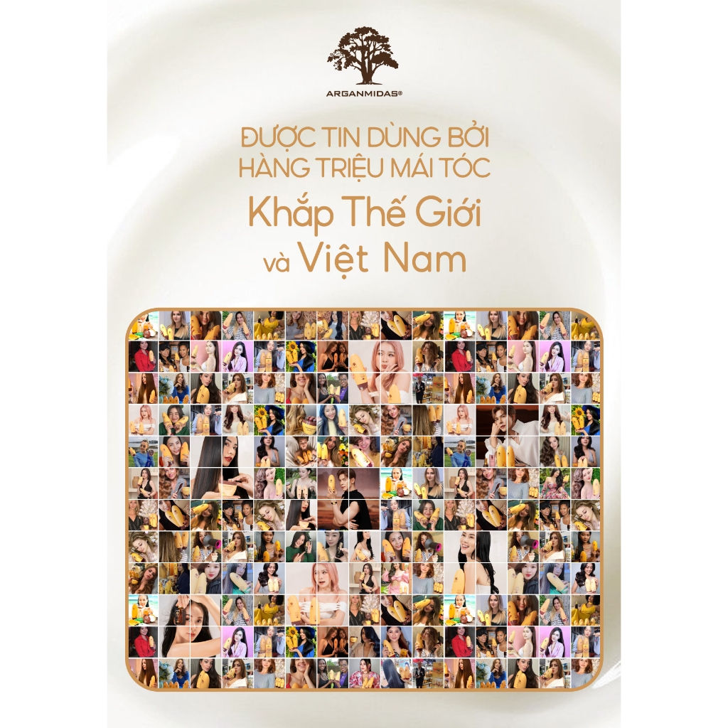 Mô tả Dầu gội cặp kích thích mọc tóc Arganmidas tinh chất Argan Oil nuôi dưỡng tóc chắc khỏe combo gội xả hỗ trợ dày tóc - 8