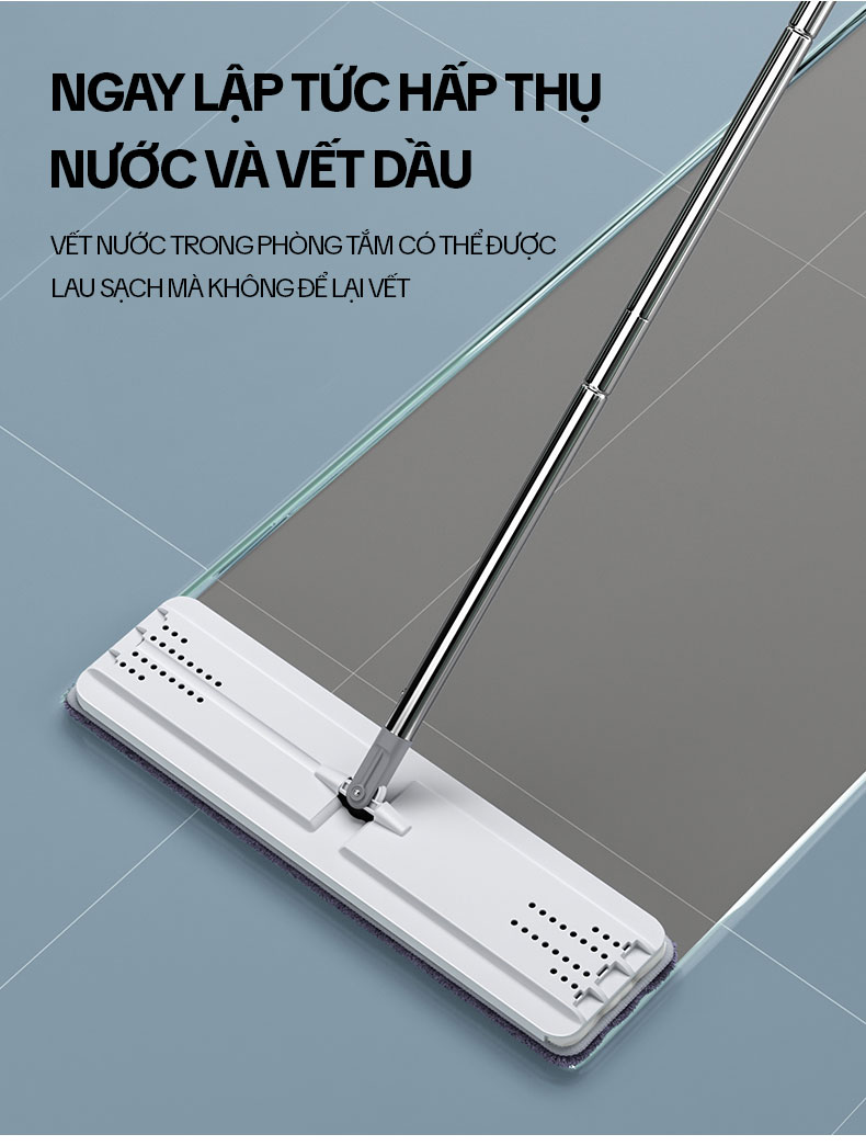 Mô tả Bộ Cây Lau Nhà KITIMOP C6 PLUS-PRO - Thùng Lau Nhà Tự Vắt Thông Minh, Chổi Lau Nhà Xoay 360 Độ, Lau Sàn Làm Sạch - 9