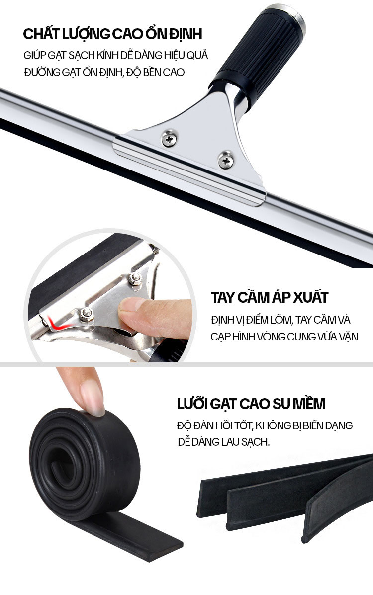 Mô tả Cây Gạt Kính Cầm Tay KITIMOP A35 - Cây Gạt Nước Cầm Tay, Gạt Kính Lau Kính Chuyên Dụng Cao Cấp - 2