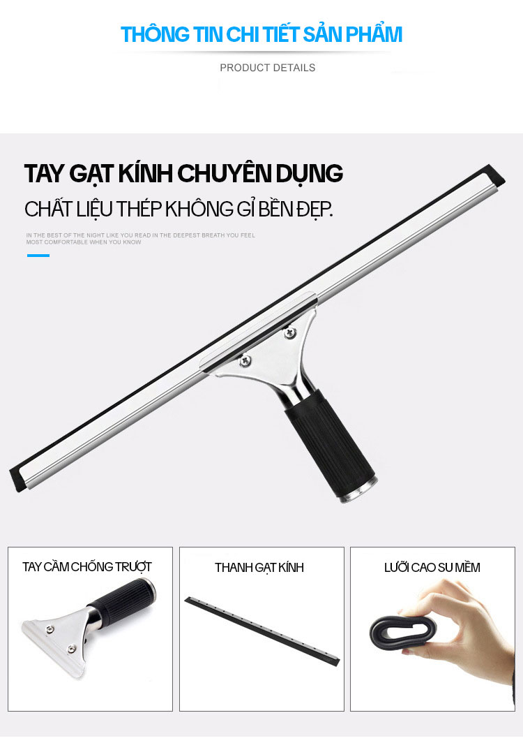 Mô tả Cây Gạt Kính Cầm Tay KITIMOP A35 - Cây Gạt Nước Cầm Tay, Gạt Kính Lau Kính Chuyên Dụng Cao Cấp - 6