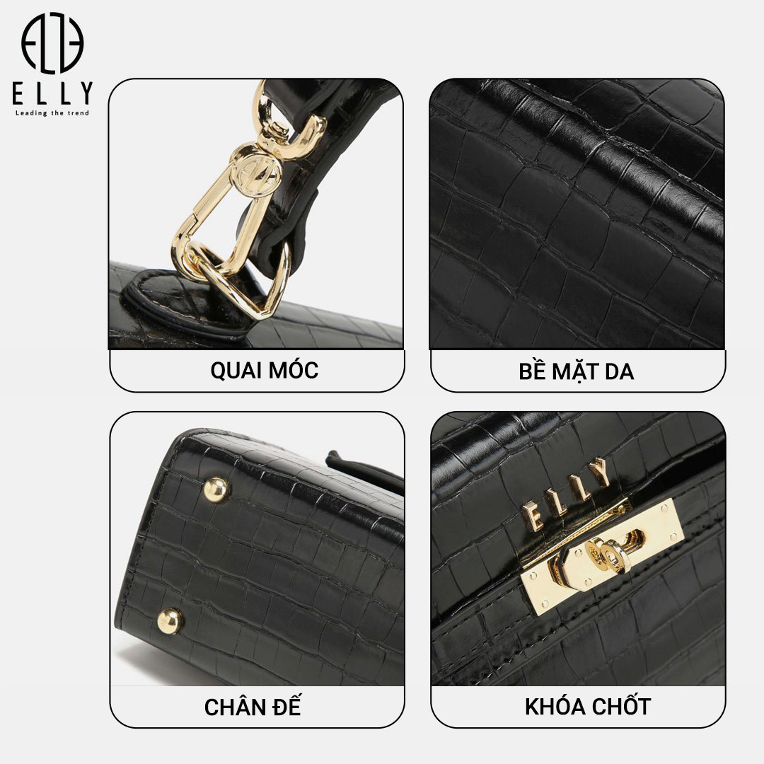 Túi xách ELLY EL332 - Chi tiết kim loại mạ vàng