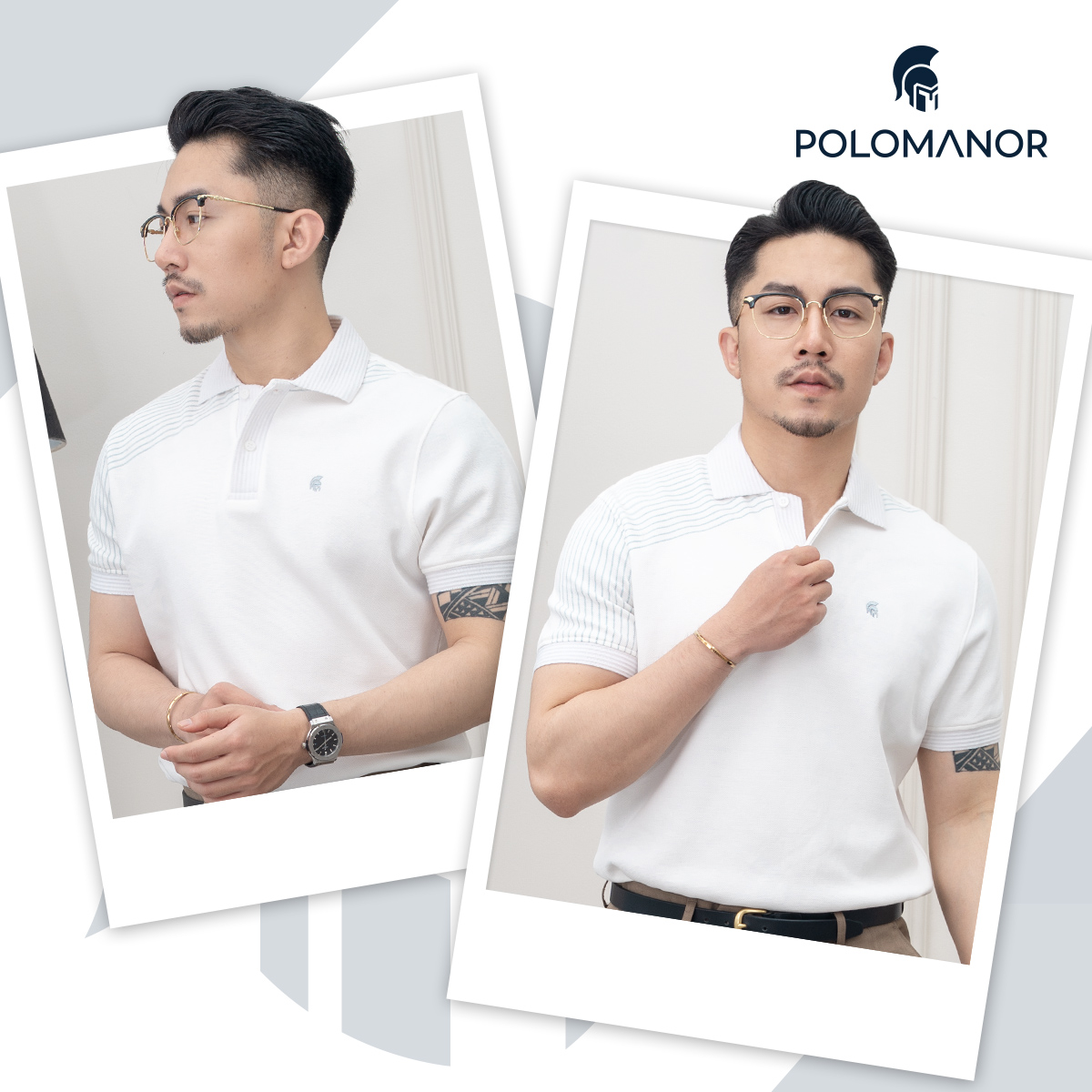 Mô tả Áo polo nam cao cấp ELON, BST SÁNH ĐÔI, vải cá sấu cotton interlock, thanh lịch, sang trọng - POLOMANOR - 1