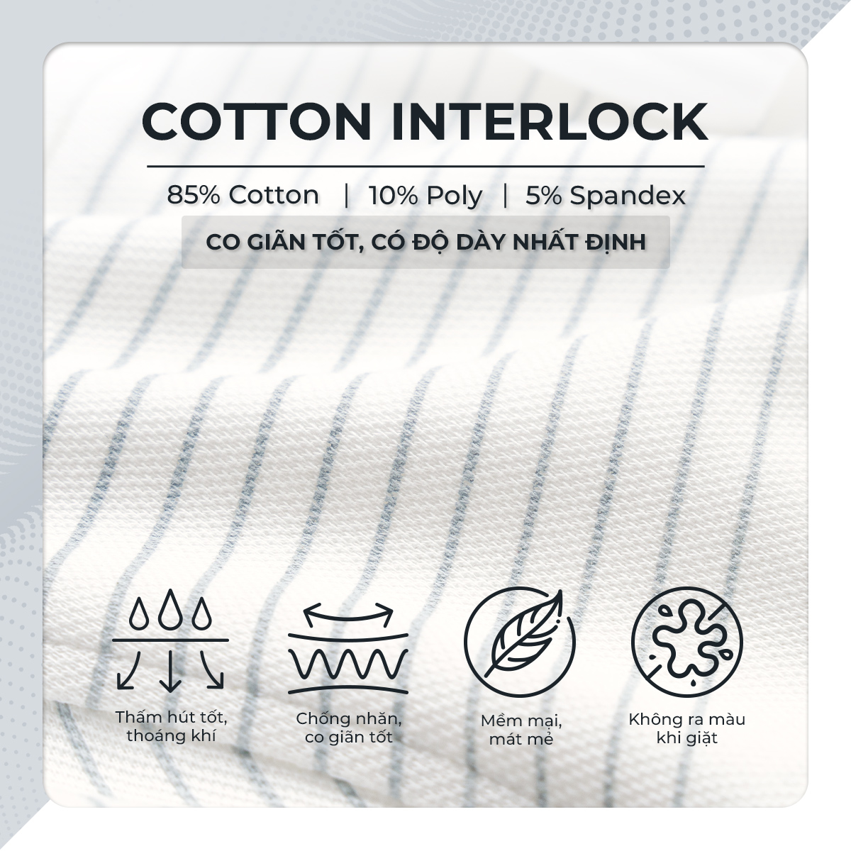 Mô tả Áo polo nam cao cấp ELON, BST SÁNH ĐÔI, vải cá sấu cotton interlock, thanh lịch, sang trọng - POLOMANOR - 5